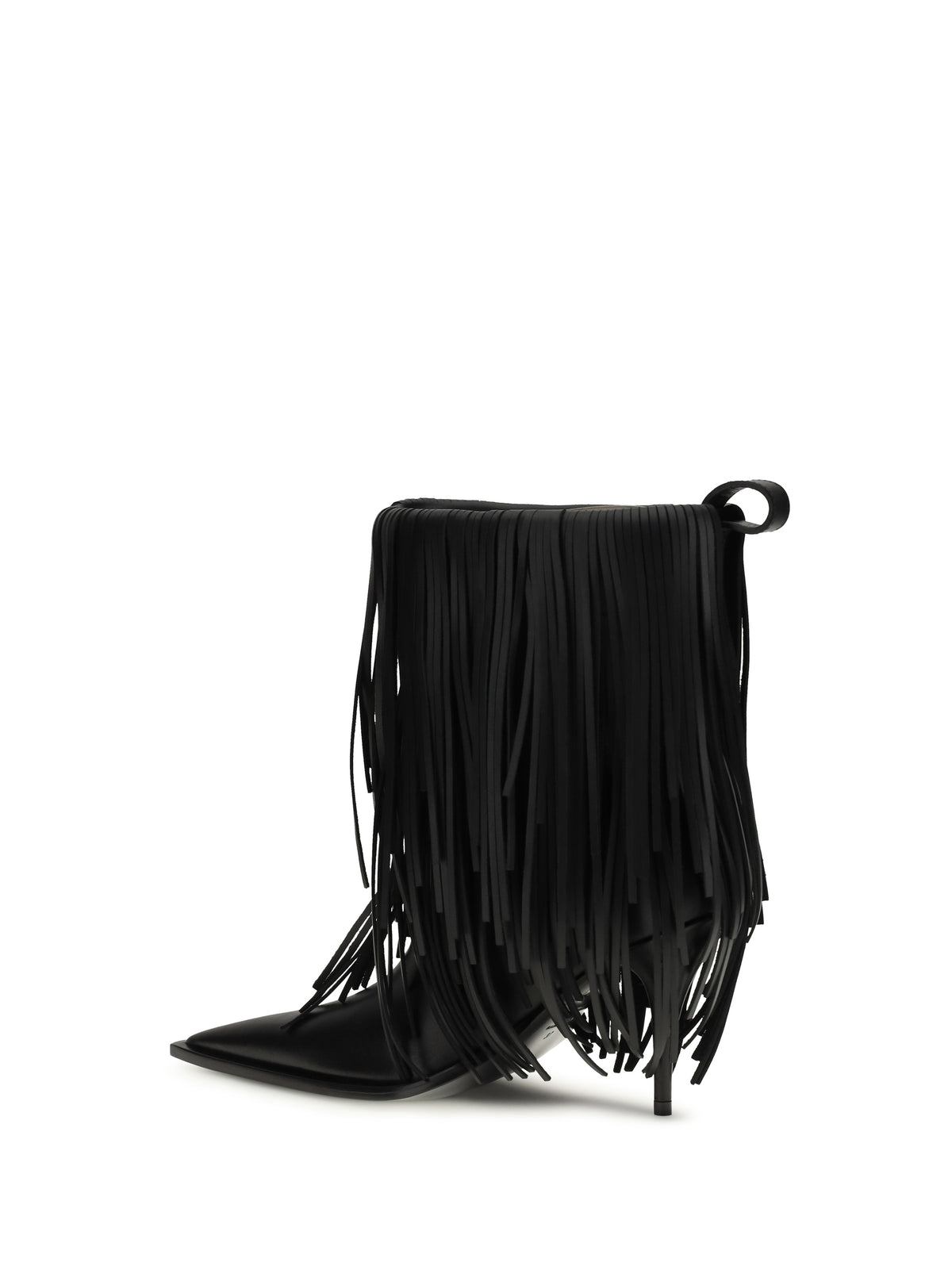 Balenciaga Women Avenue Fringe Ankle Boots