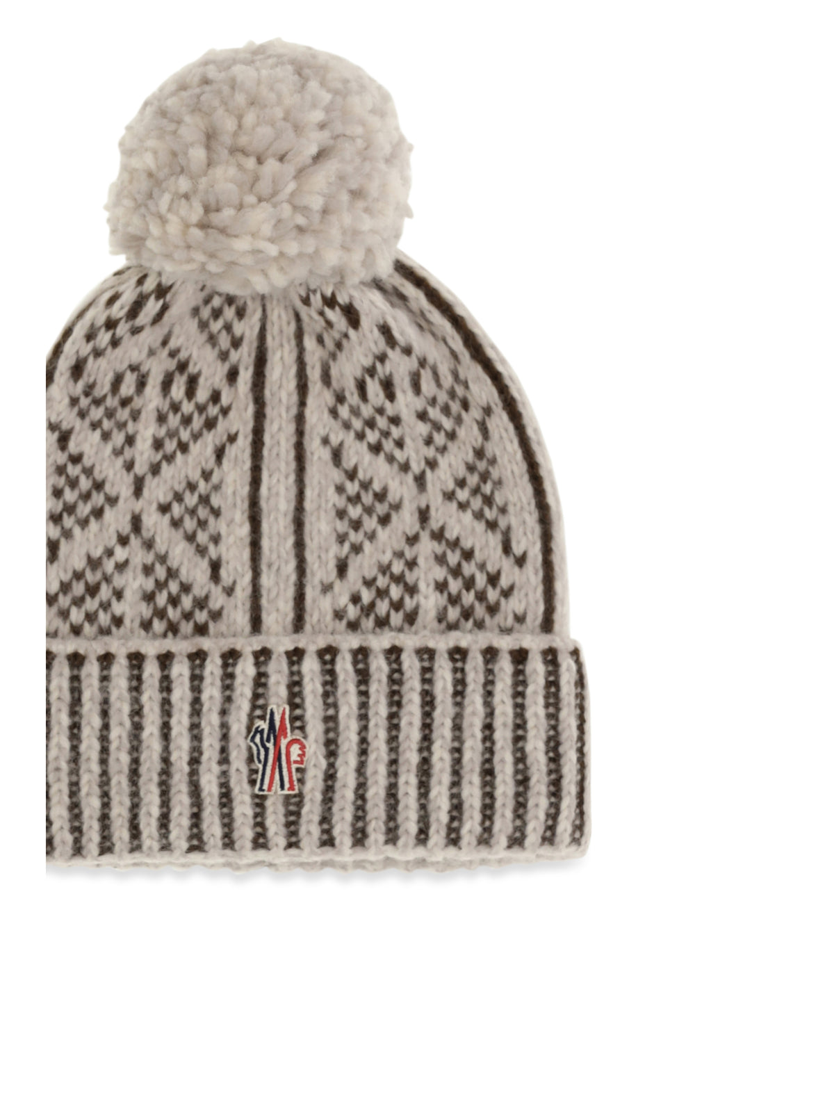 Moncler Grenoble Men Alpaca, Wool And Nylon Blend Beanie With Pom-Pom MONCLER GRENOBLE