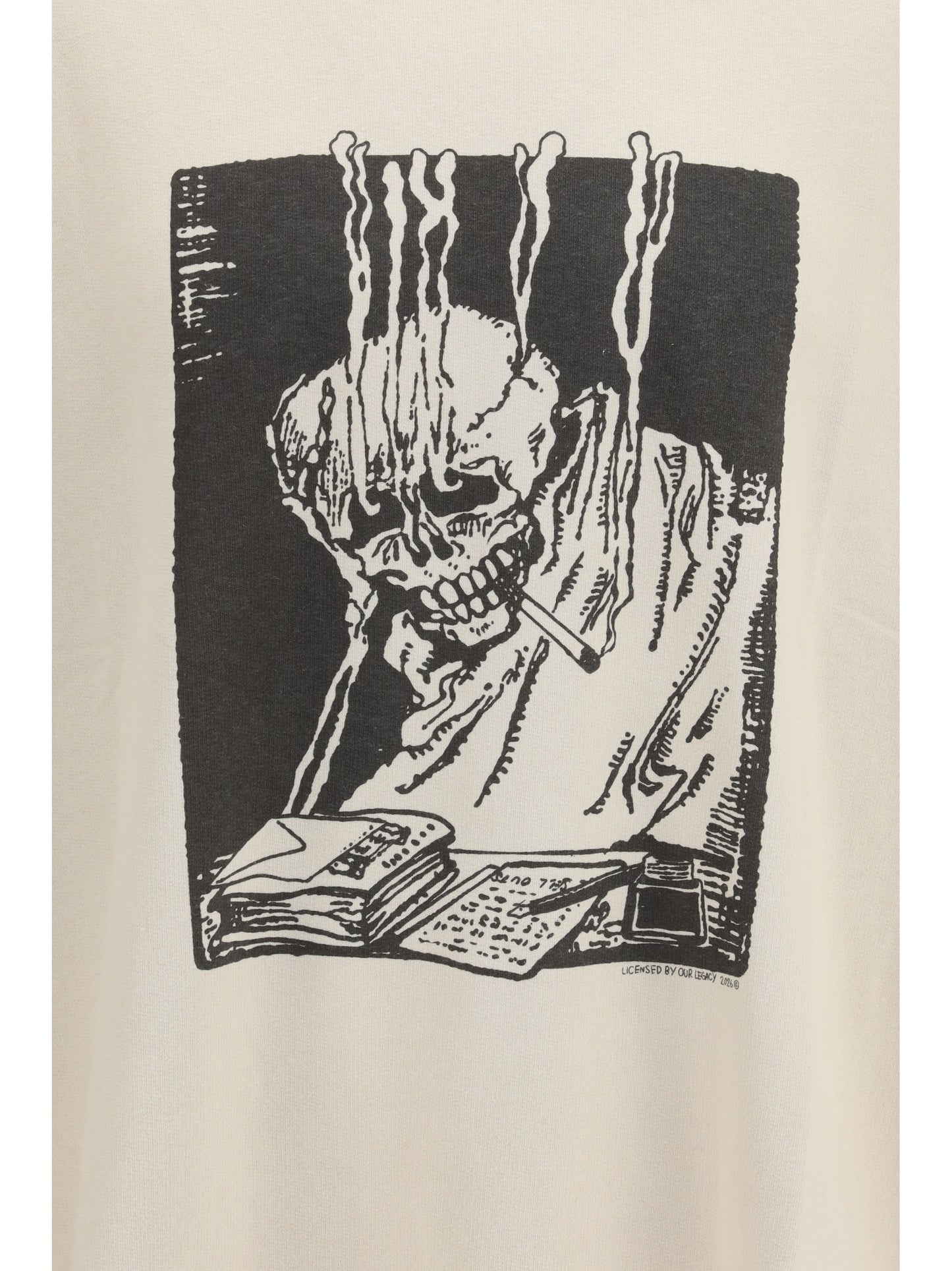 Our Legacy Men Angry Fan Mail Oversized Graphic Sweatshirt OUR LEGACY