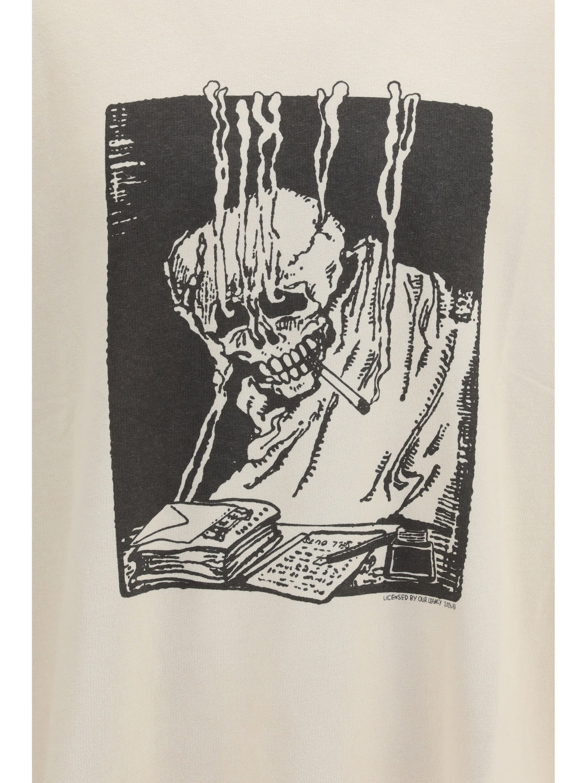 Our Legacy Men Angry Fan Mail Oversized Graphic Sweatshirt