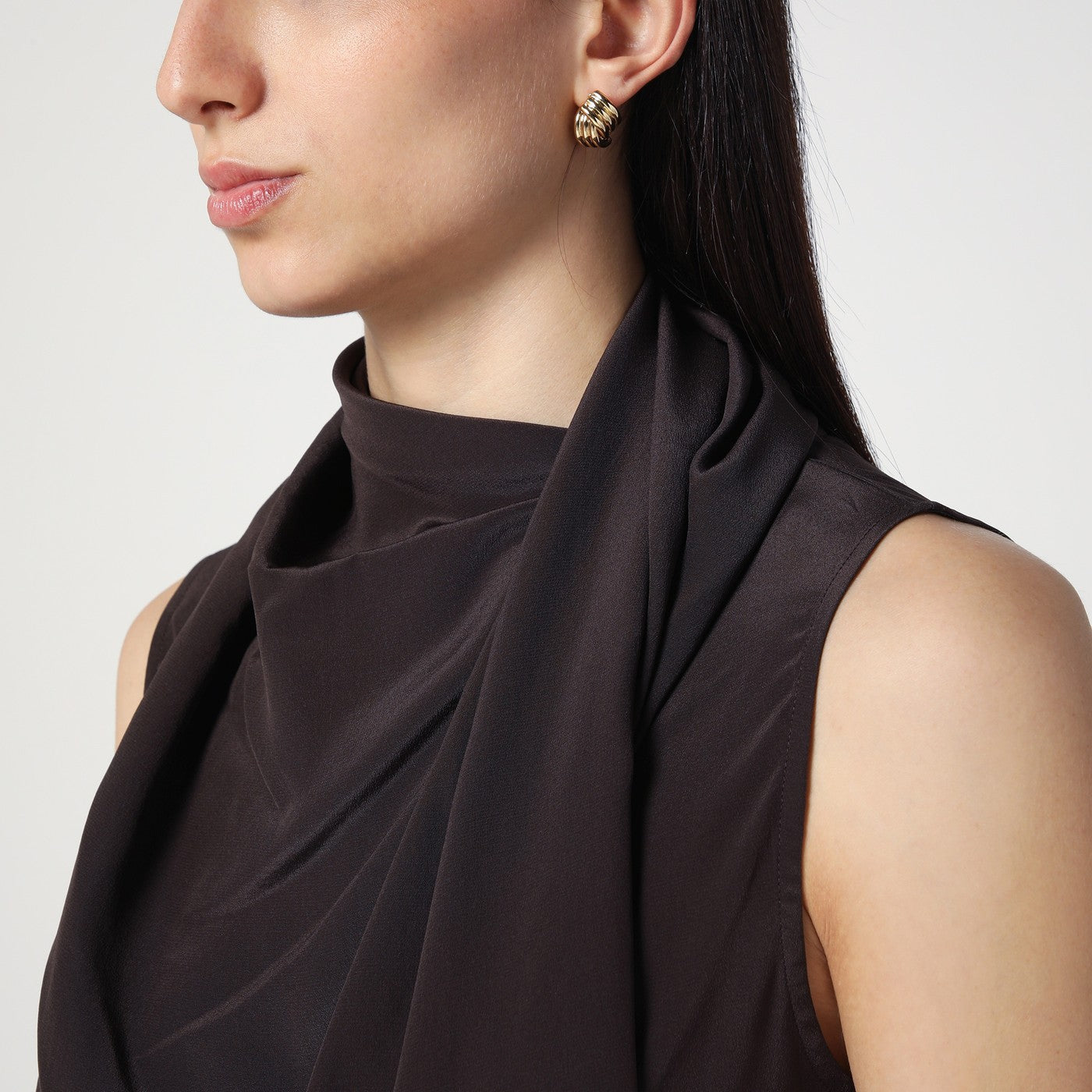 P.A.R.O.S.H. Brown Silk Blouse Women P.A.R.O.S.H.