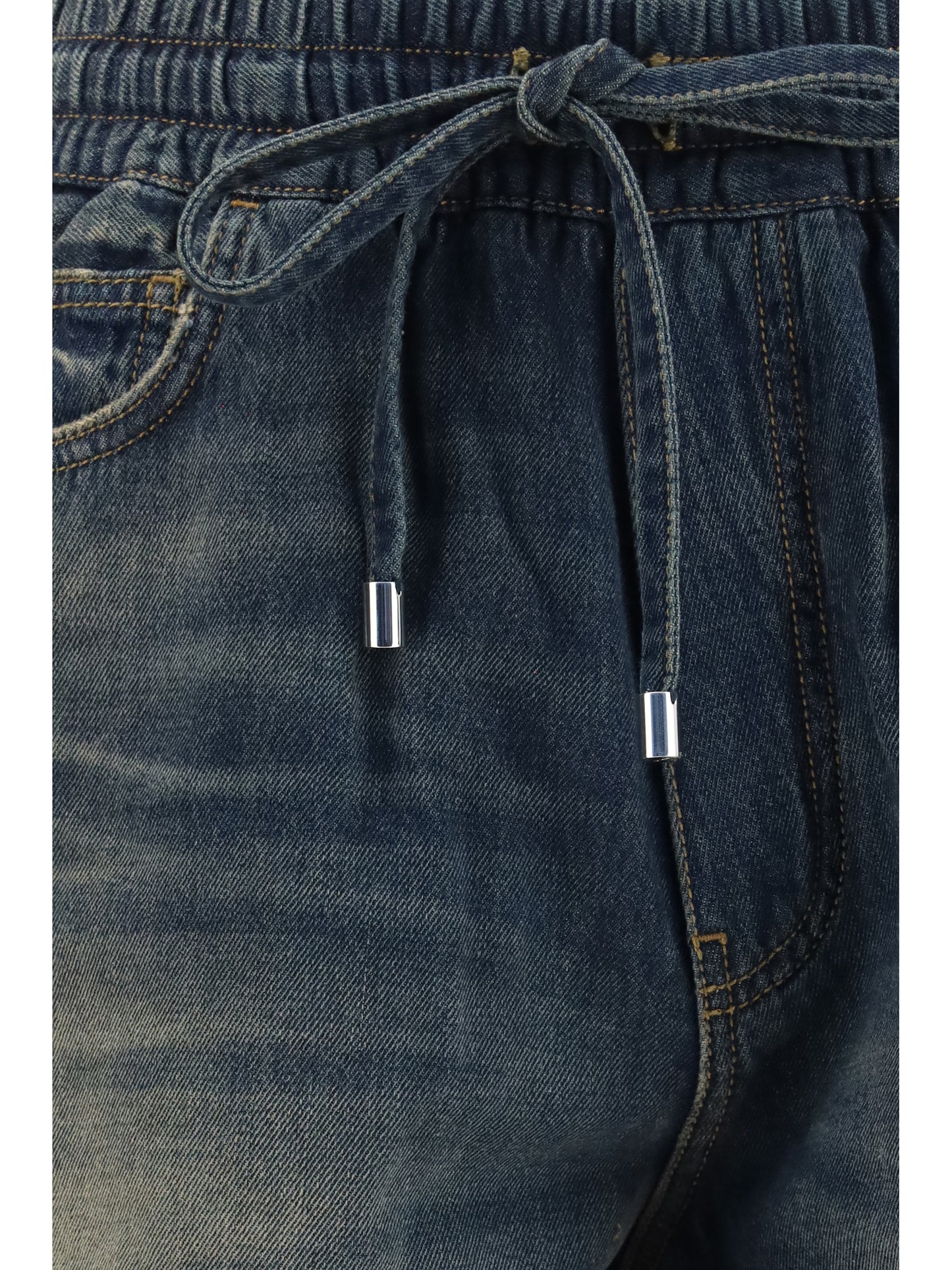 Amiri Men Drawstring Denim Shorts AMIRI