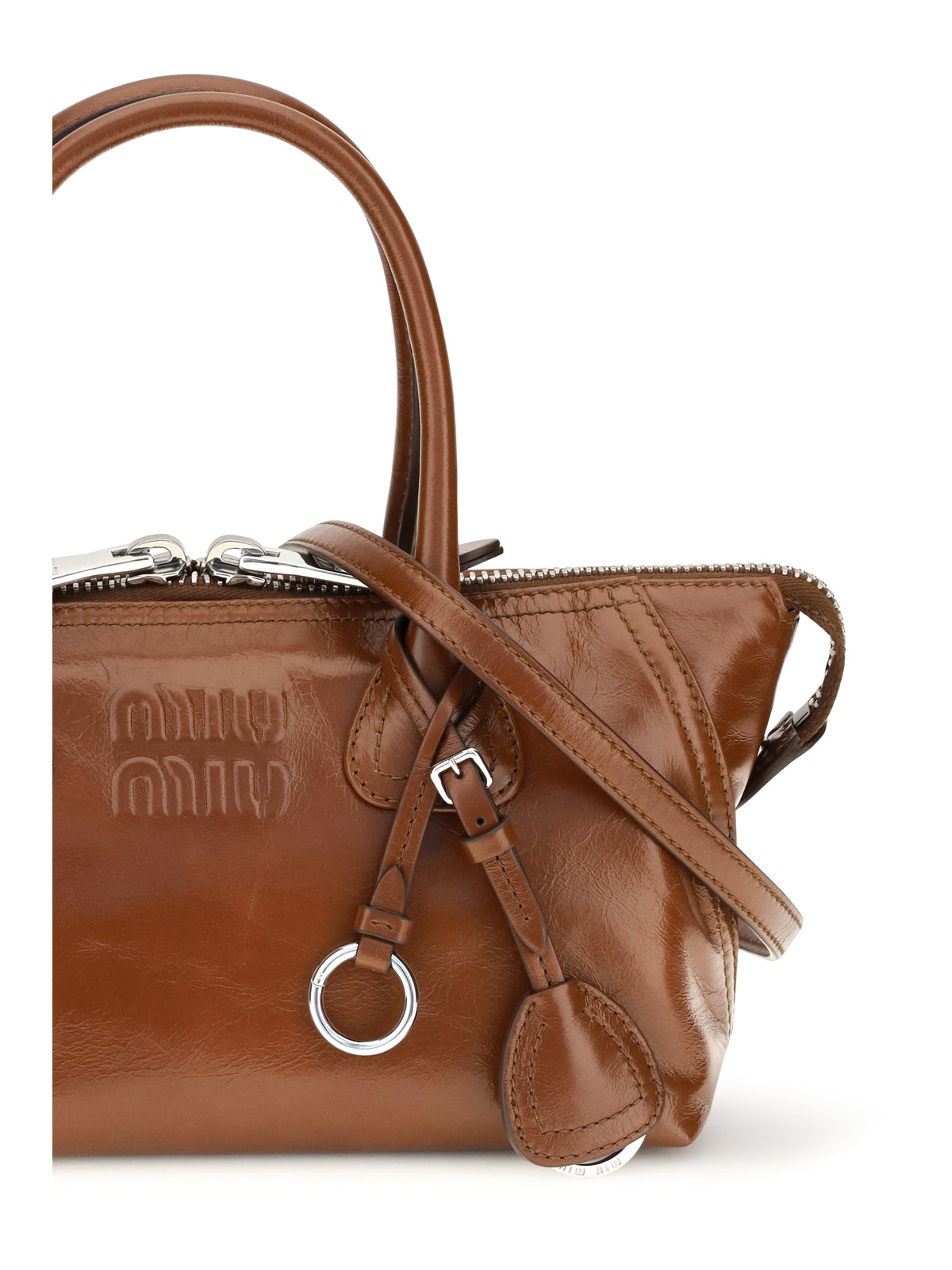 Miu Miu Women Glossy Leather Handbag MIU MIU