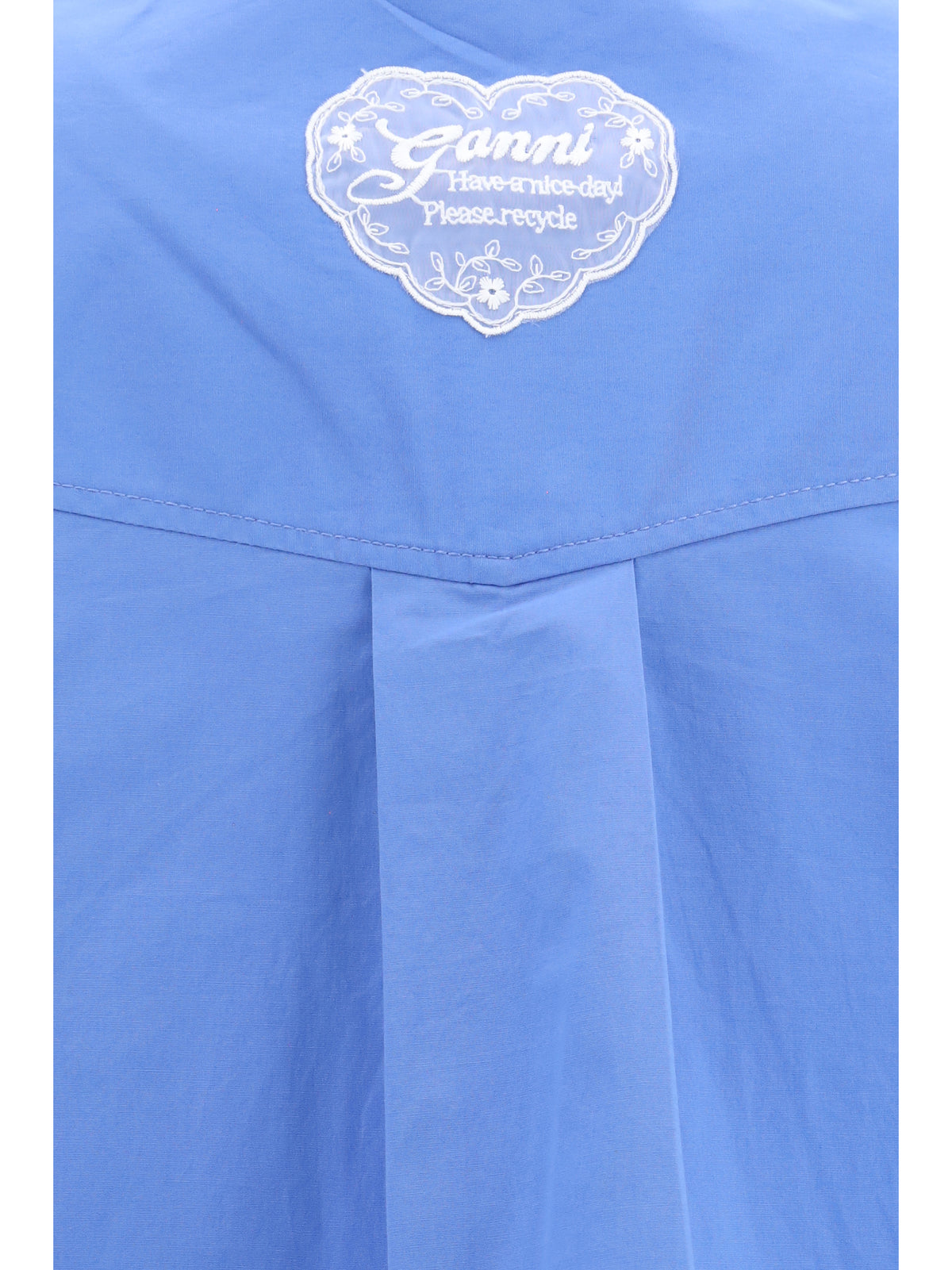 Ganni Women Cotton Shirt With Lace Details GANNI