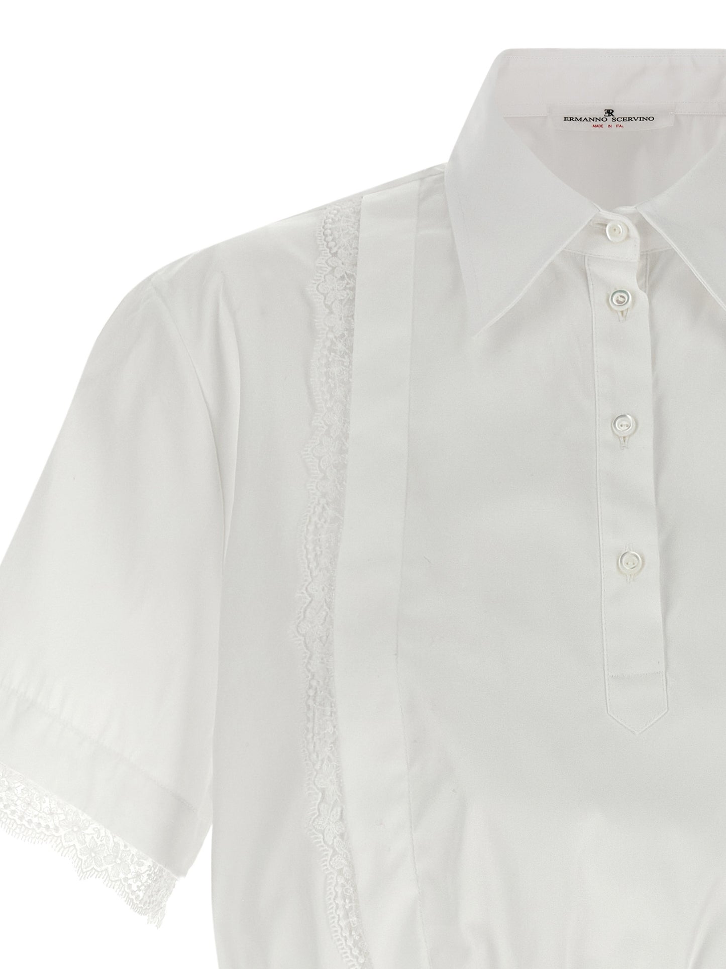 Ermanno Scervino Women Lace Insert Shirt ERMANO SCERVINO