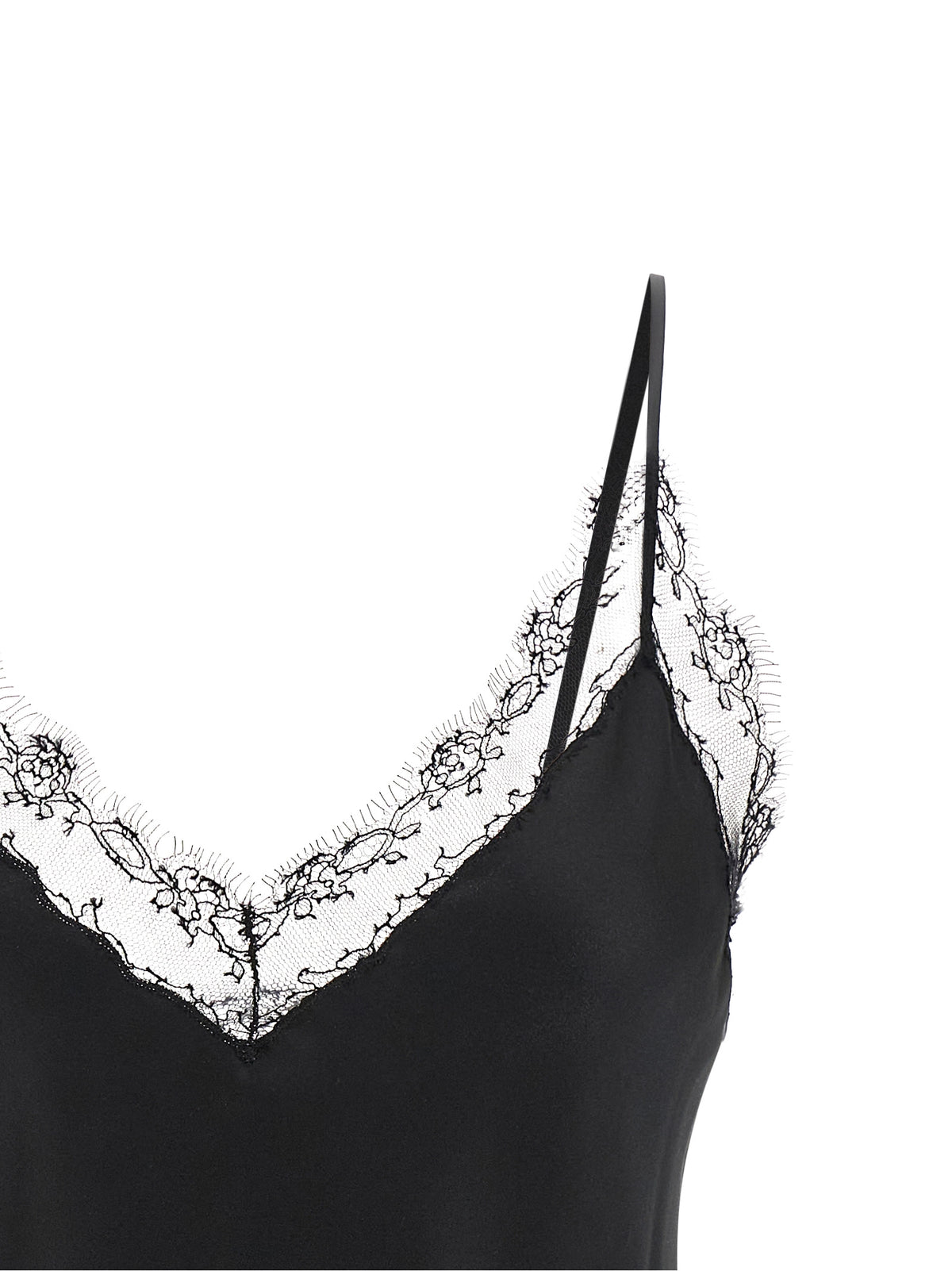 Ermanno Scervino Women Silk Lingerie Top With Lace ERMANO SCERVINO