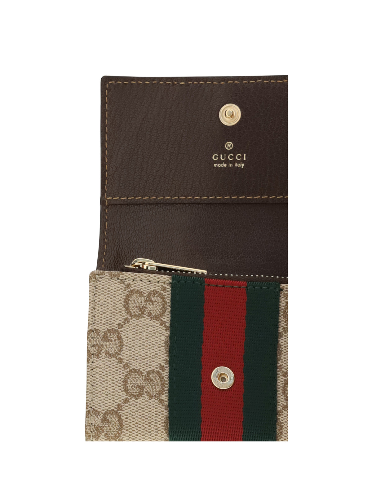 Gucci Women Web Bi-Fold Card Holder GUCCI