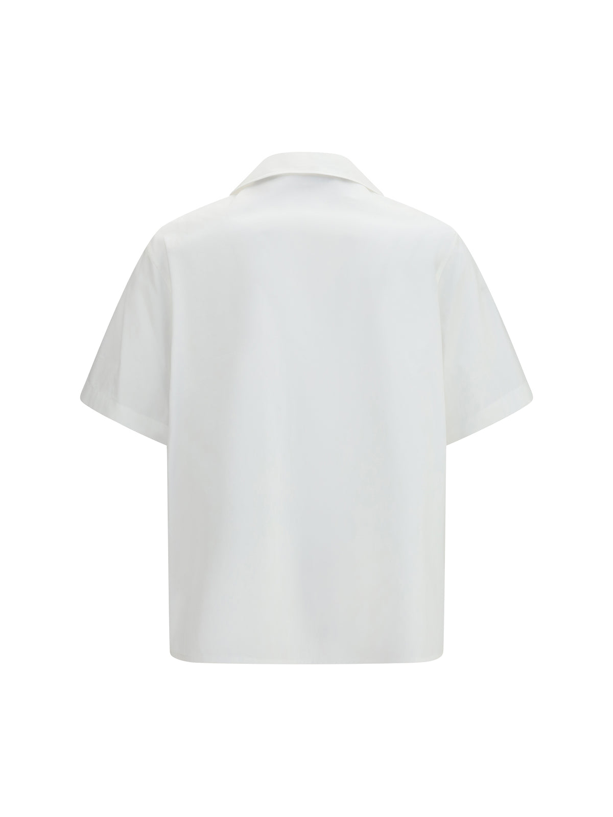 Valentino Men Cotton Poplin Bowling Shirt With Vgold VALENTINO
