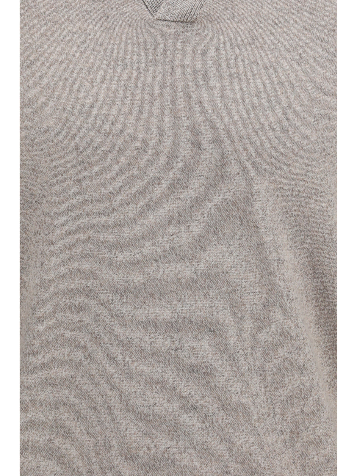 Brunello Cucinelli Men Mouliné Cashmere Knit Polo BRUNELLO CUCINELLI