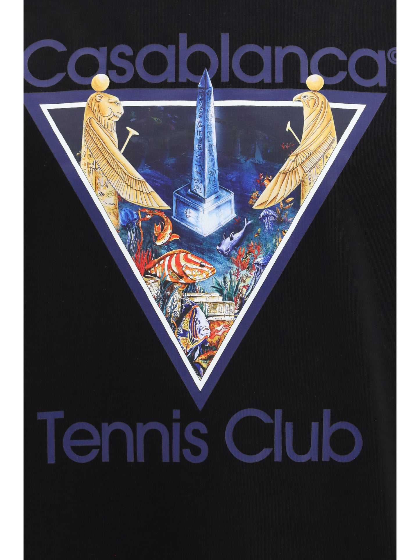 Casablanca Men Tennis Club Monde Perdu Print T-Shirt CASABLANCA