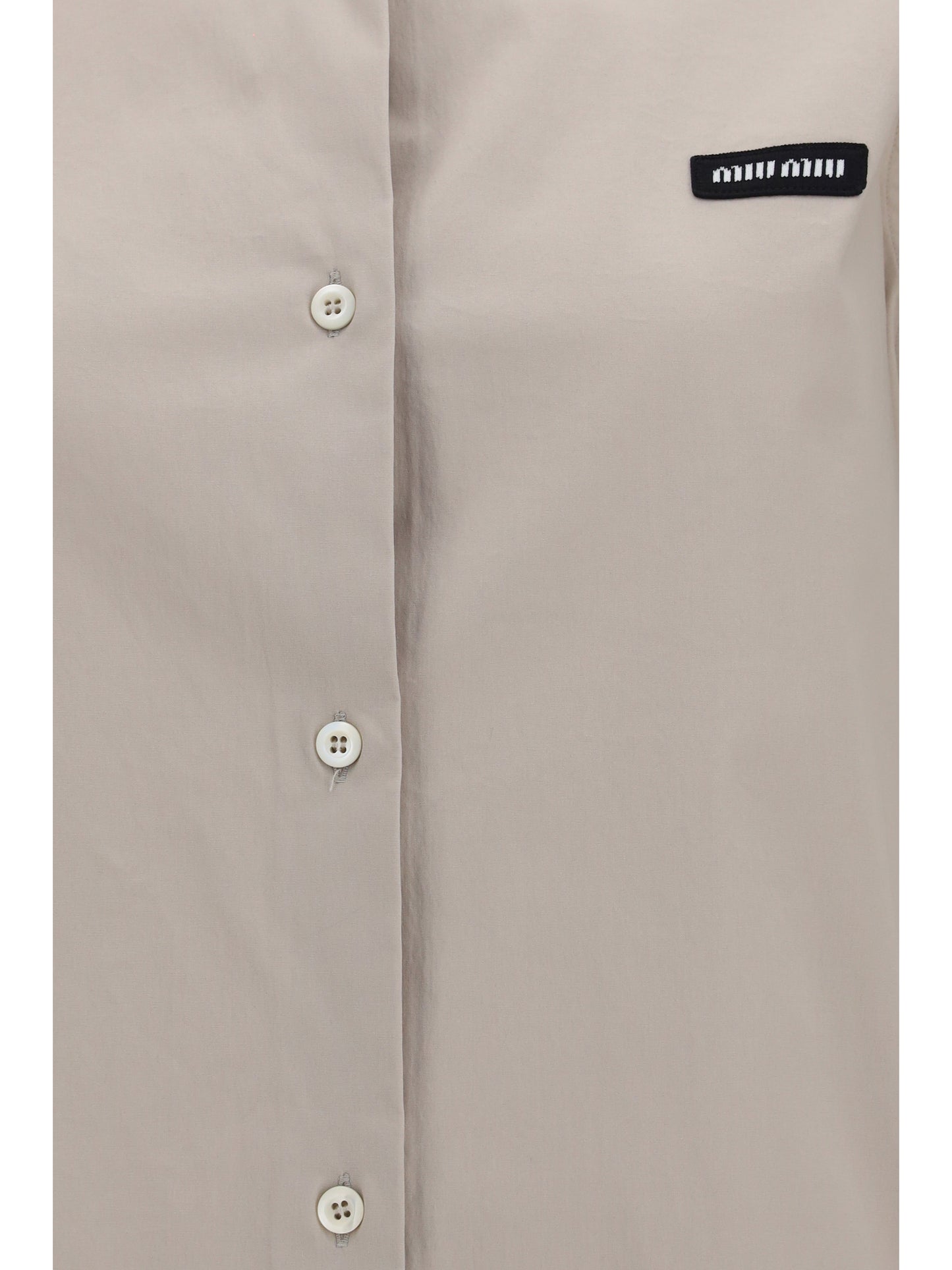 Miu Miu Women Stretch Poplin Shirt MIU MIU