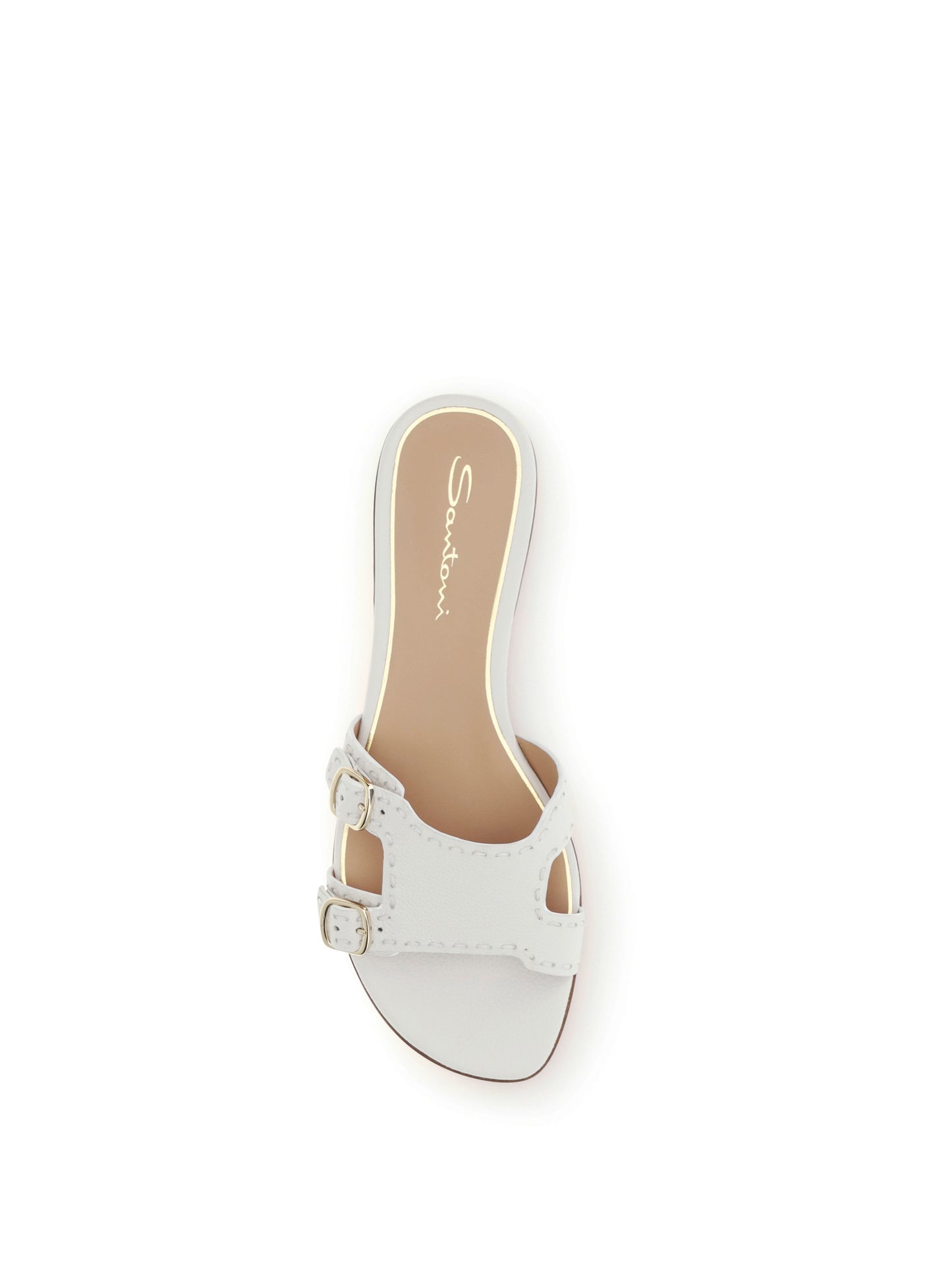 Santoni Women Low Leather Sandals SANTONI
