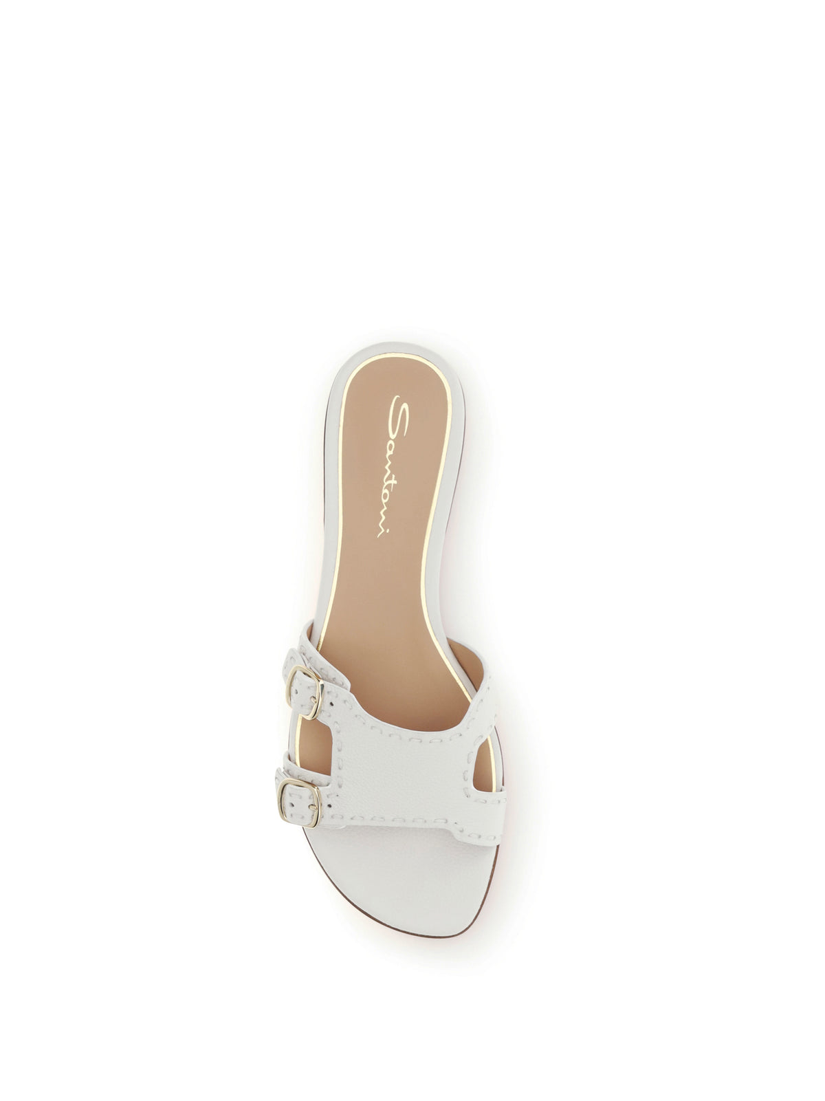 Santoni Women Low Leather Sandals SANTONI