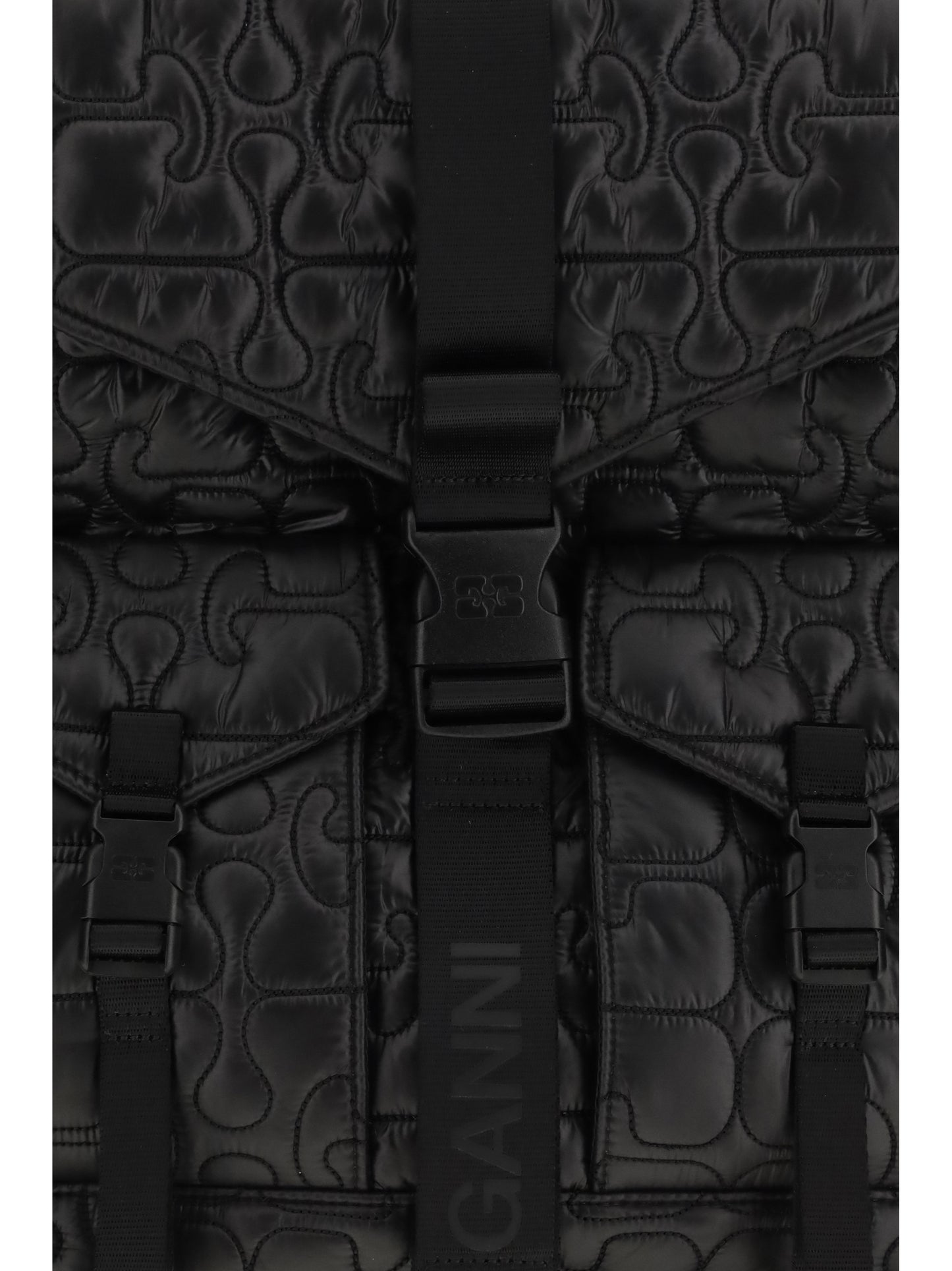 Ganni Women Re-Tech Quilted Backpack GANNI