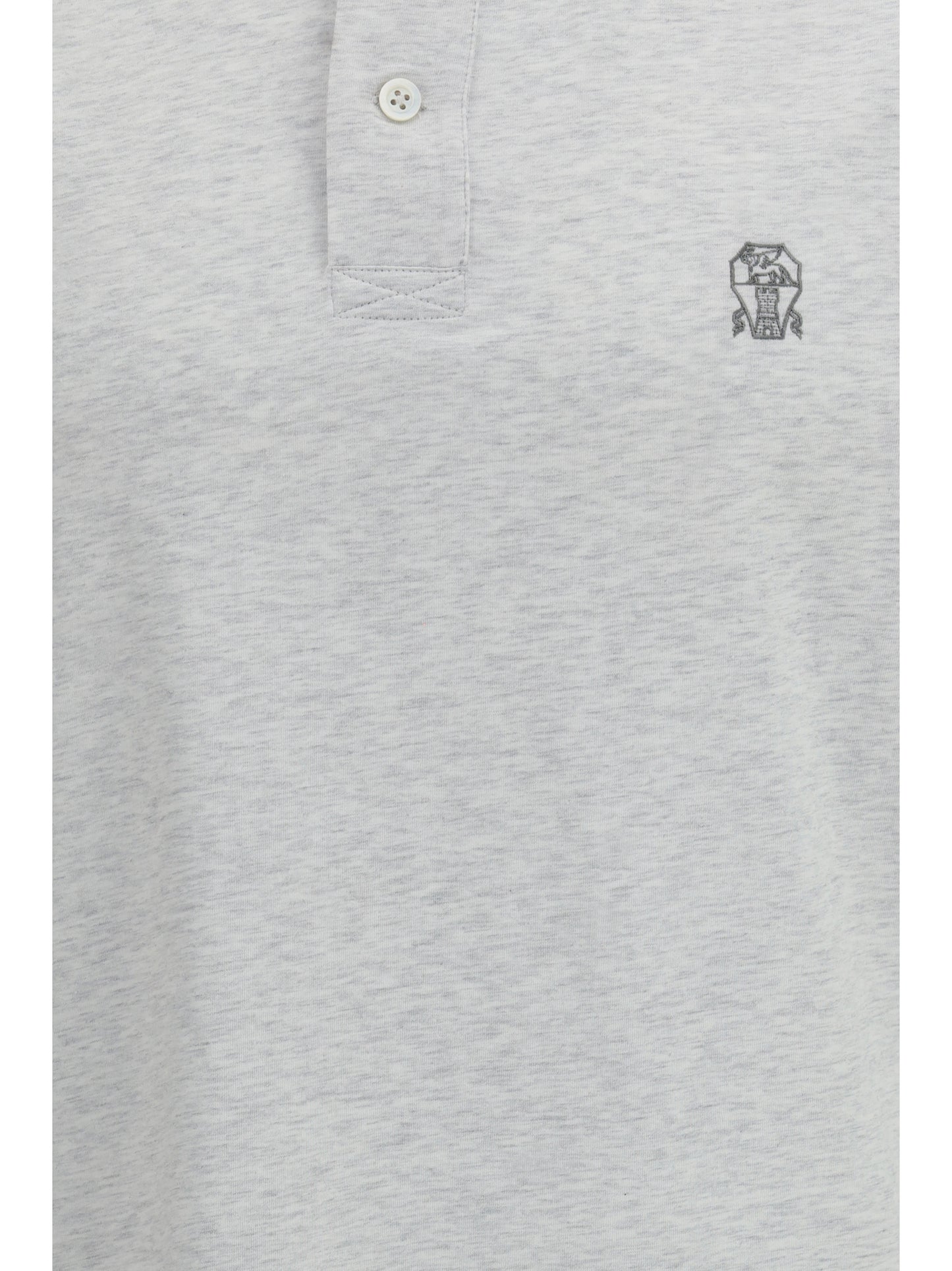 Brunello Cucinelli Men Polo In Cotton Jersey With Short Sleeves BRUNELLO CUCINELLI