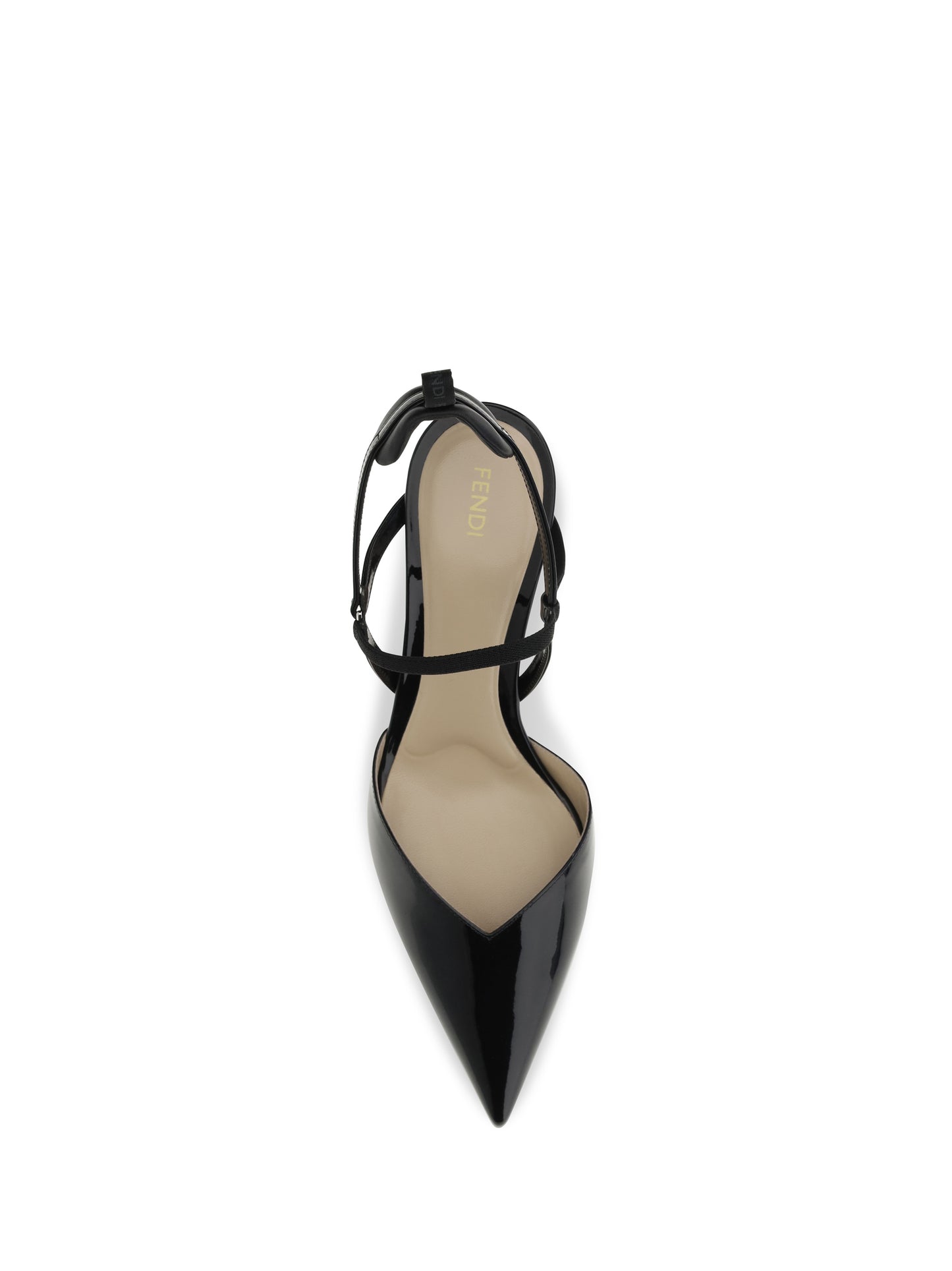 Fendi Women Patent Leather Colibrì Slingback Pumps FENDI