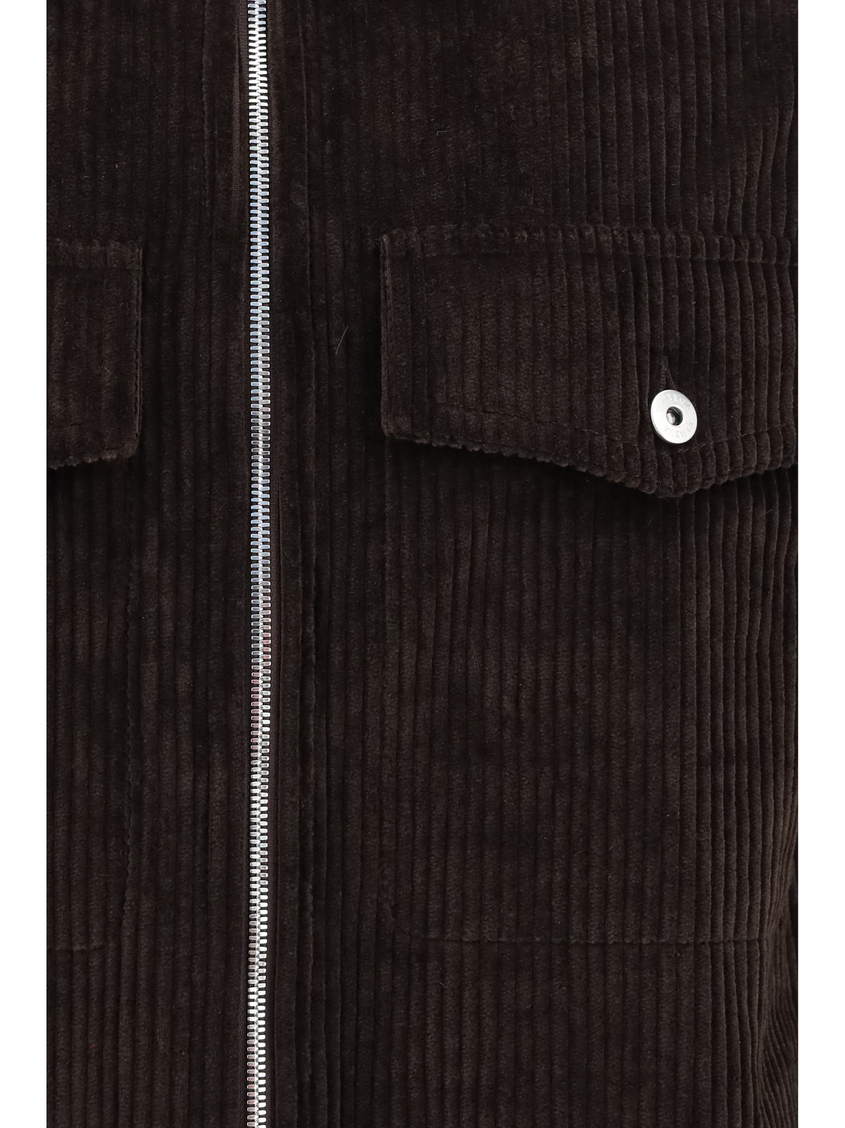 Bottega Veneta Men Corduroy Jacket With Leather Collar BOTTEGA VENETA