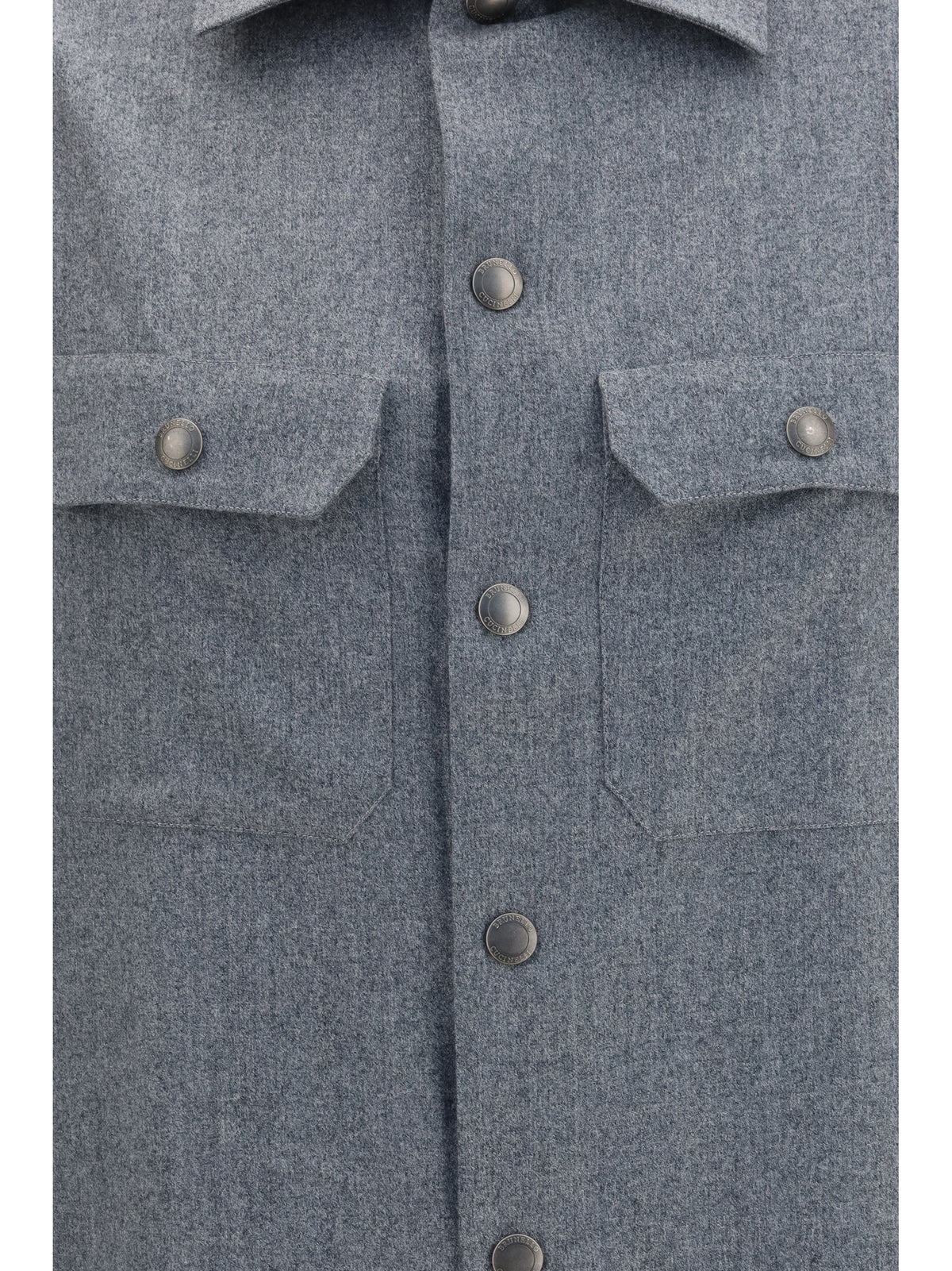 Brunello Cucinelli Men Virgin Wool Shirt BRUNELLO CUCINELLI