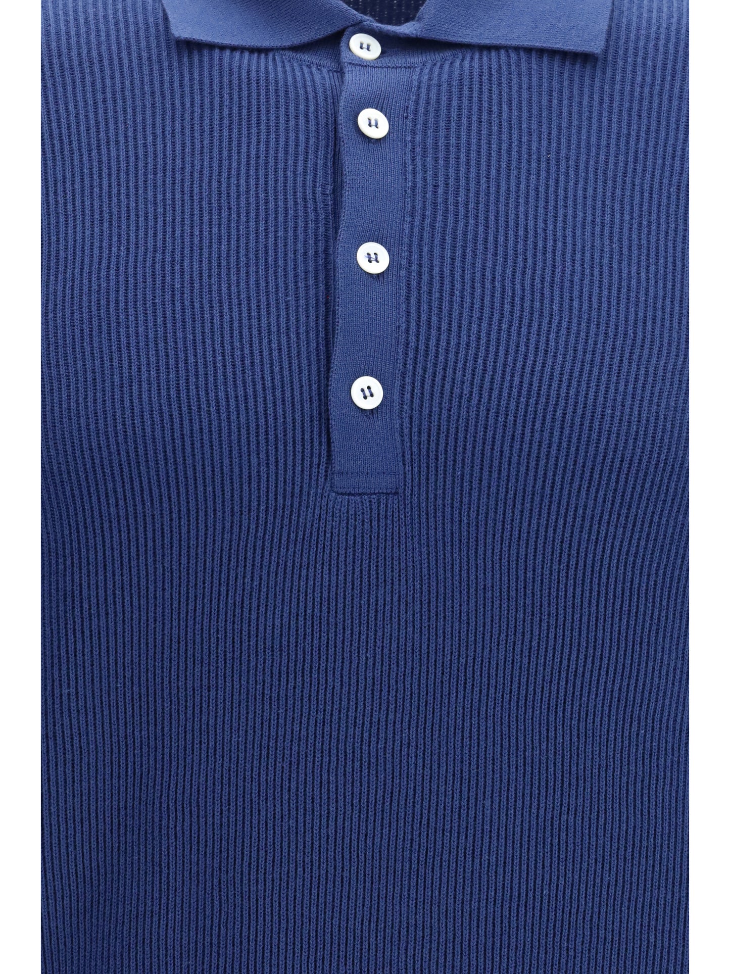 Brunello Cucinelli Men Short-Sleeve Polo With Buttons BRUNELLO CUCINELLI