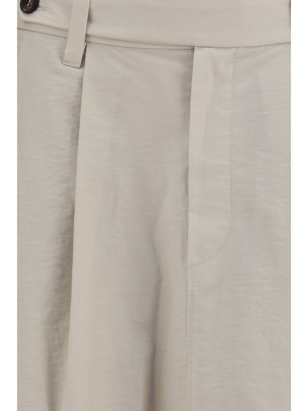 Brunello Cucinelli Women Cotton Poplin Skirt With Monili Detail BRUNELLO CUCINELLI