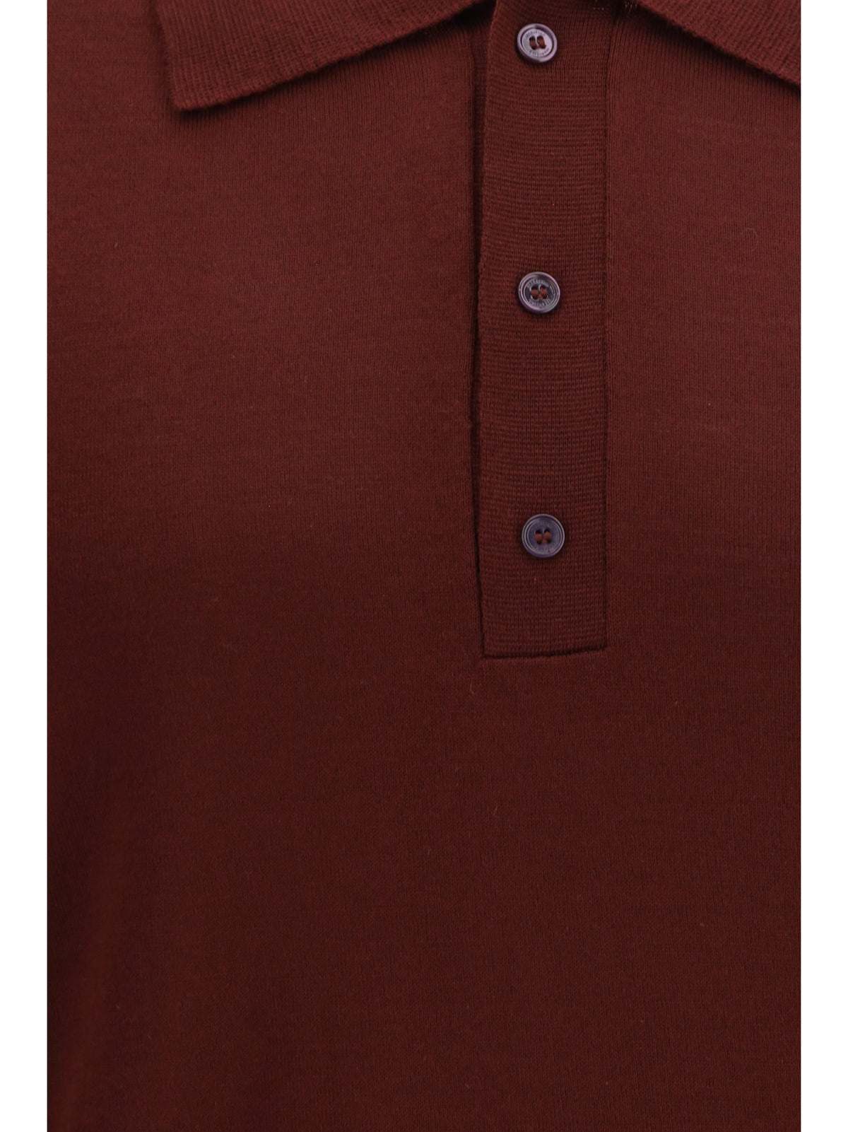 Valentino Men Wool Polo With Vlogo Embroidery VALENTINO