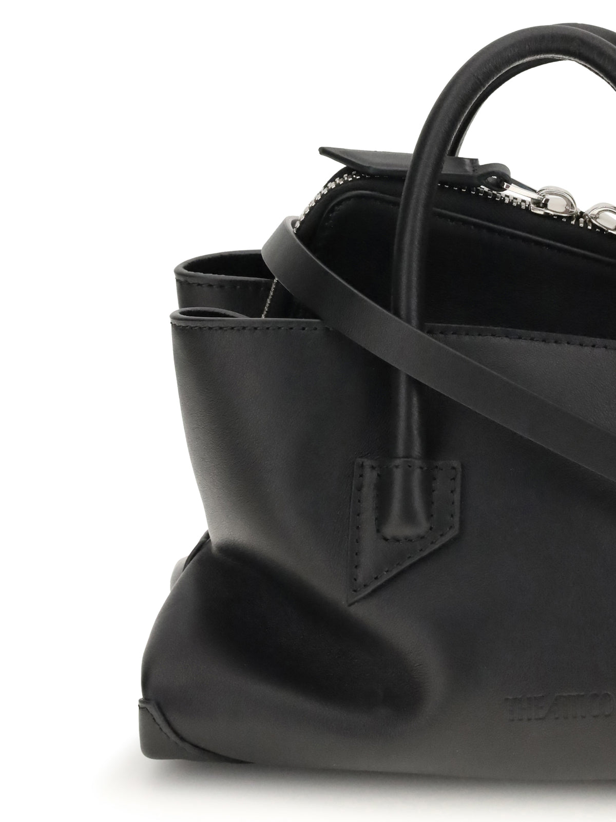 The Attico Women La Passeggiata Mini Leather Handbag THE ATTICO