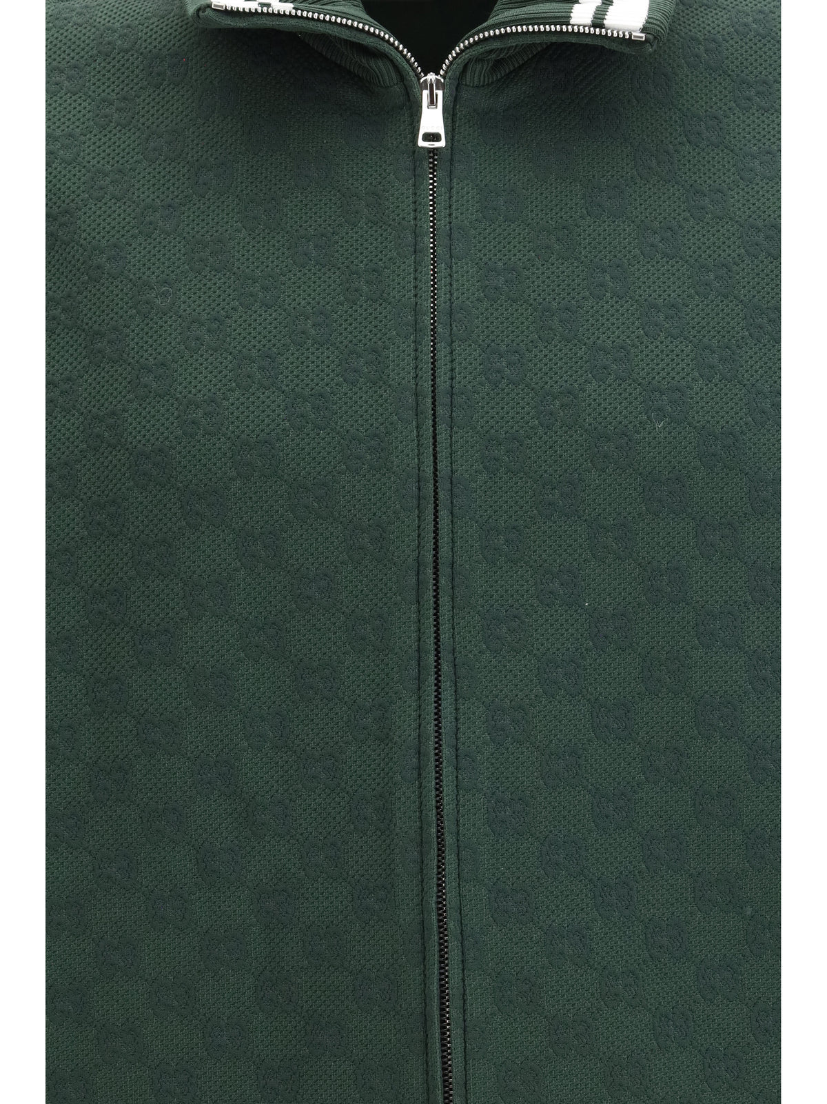 Gucci Men Gg Technical Jersey Zip Jacket GUCCI