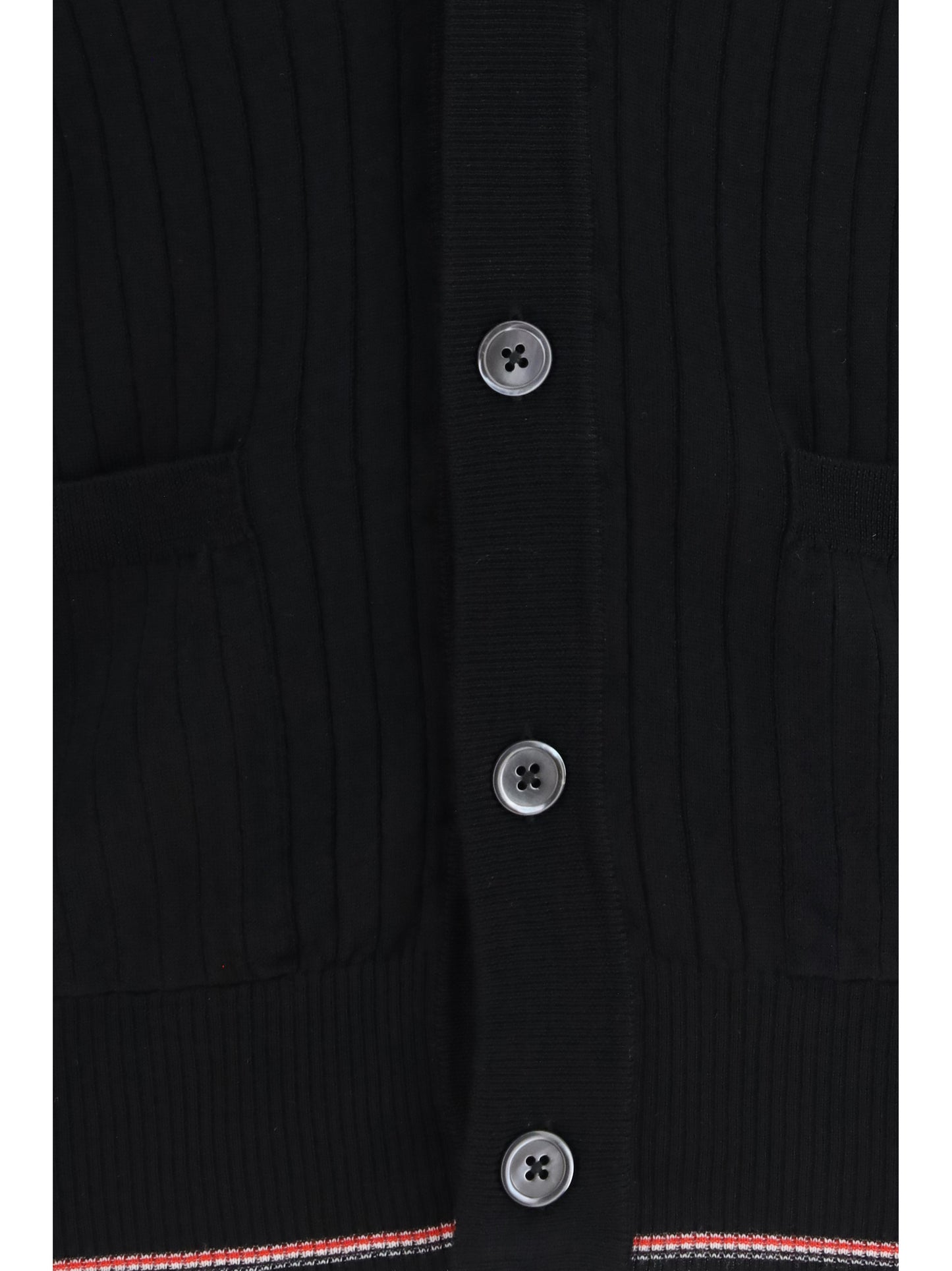 Thom Browne Men Ribbed Merino Wool Cardigan THOM BROWNE