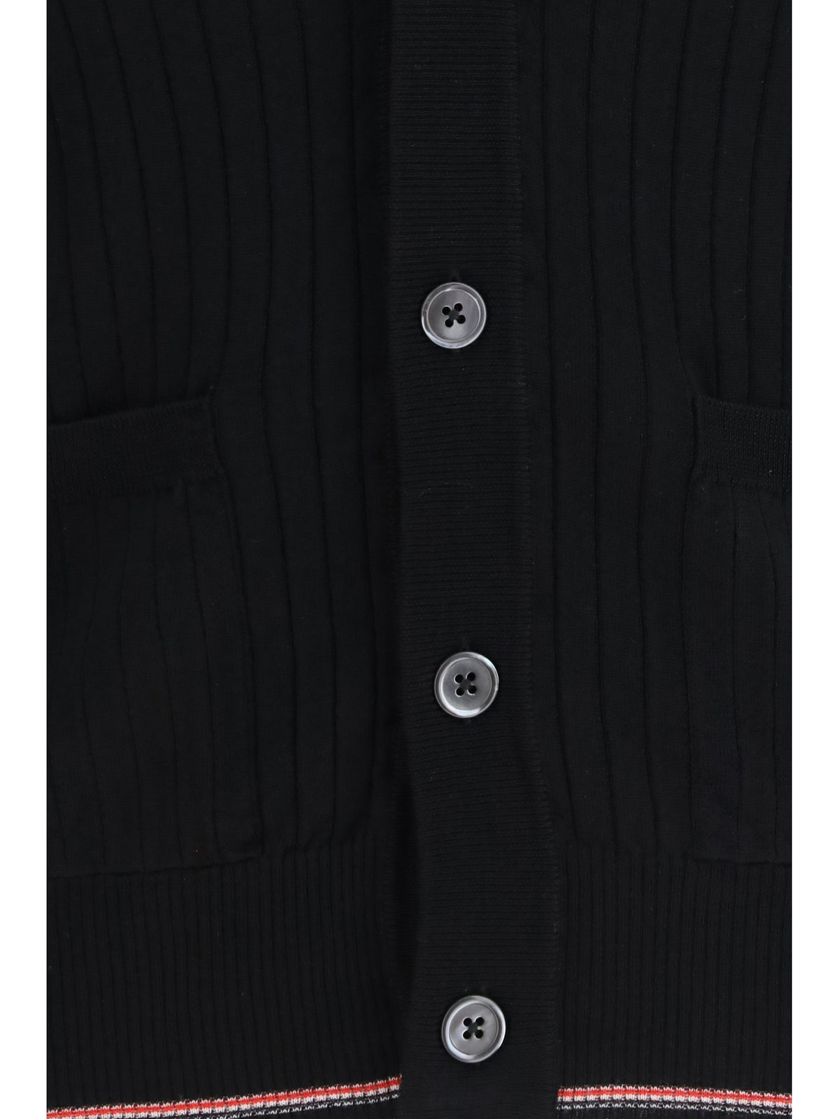 Thom Browne Men Ribbed Merino Wool Cardigan THOM BROWNE