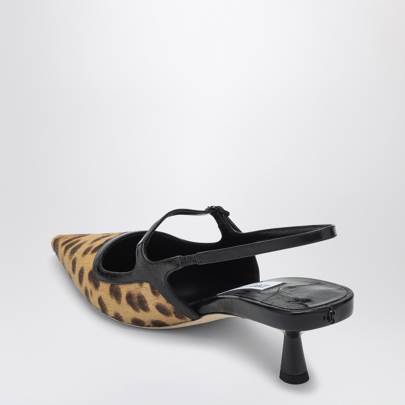 Jimmy Choo Didi 45 Slingback In Leopard Print Pony Skin Women JIMMY CHOO