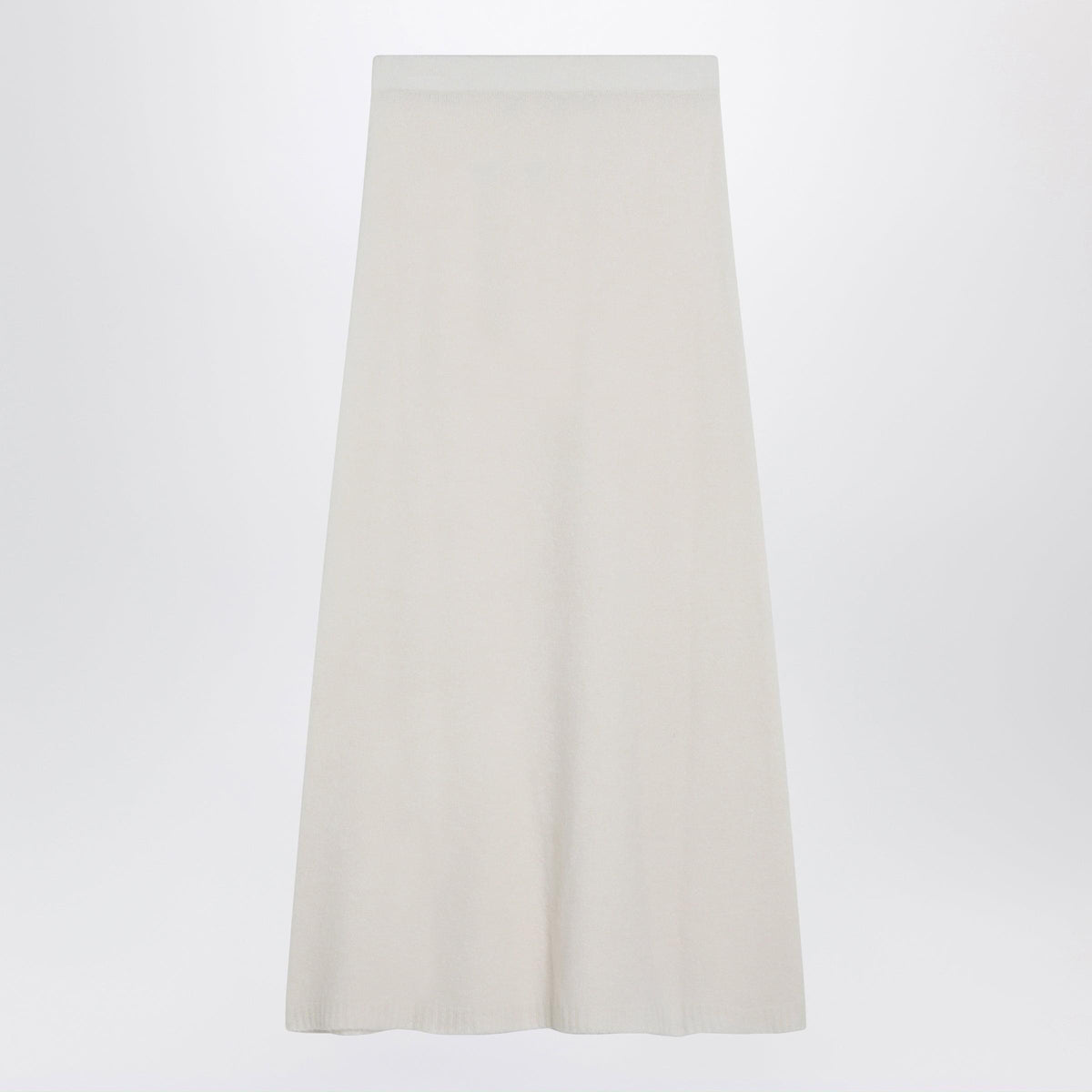 Max Mara Ivory Skirt In Stretch Cashmere Knit Women Women MAX MARA