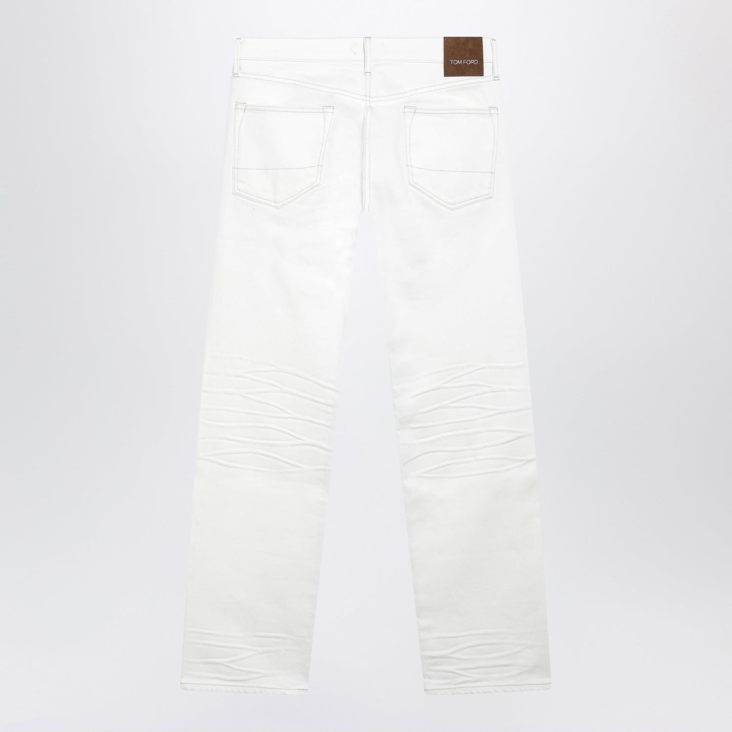 Tom Ford White Jeans With Biker-Effect Details Men TOM FORD