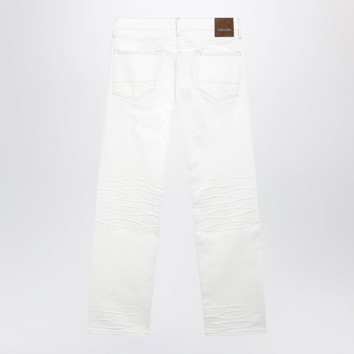 Tom Ford White Jeans With Biker-Effect Details Men TOM FORD