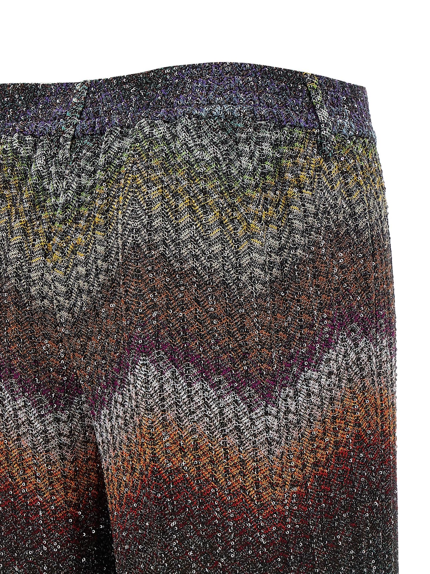 Missoni Women Zigzag Lamé Viscose Pants MISSONI