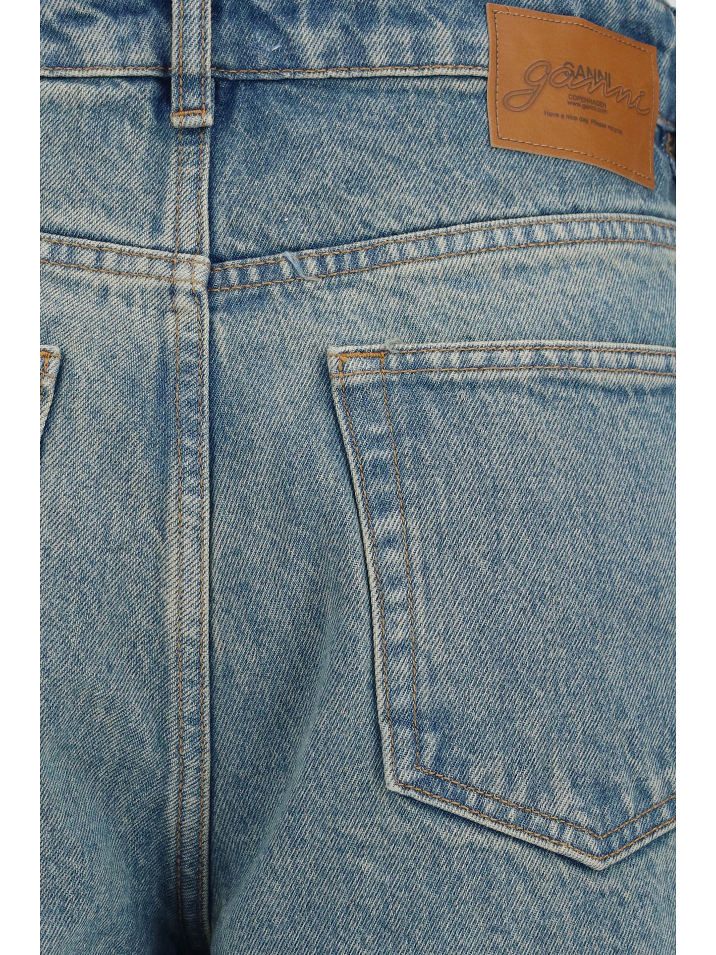 Ganni Women Stary Rigid Denim Jeans GANNI