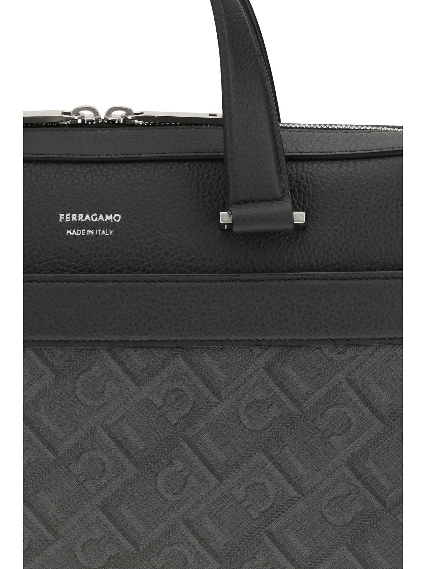 Ferragamo Men Monogram Work Bag FERRAGAMO