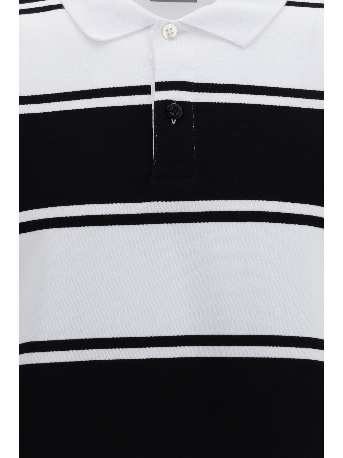 Balenciaga Men Striped Long-Sleeve Polo BALENCIAGA