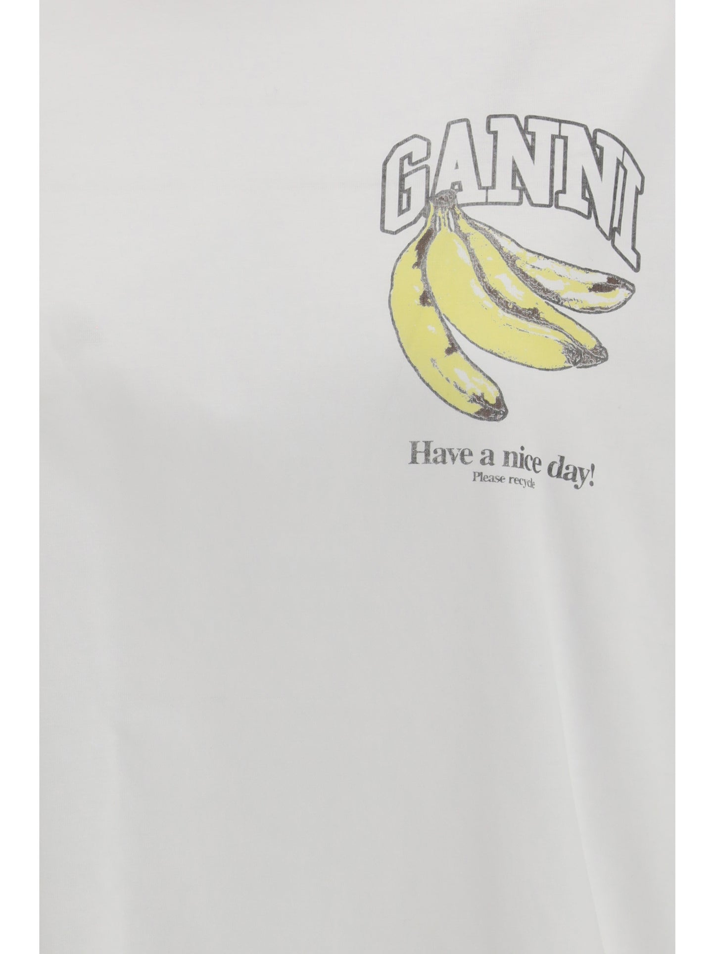 Ganni Women Long-Sleeve T-Shirt With Cherries Print GANNI