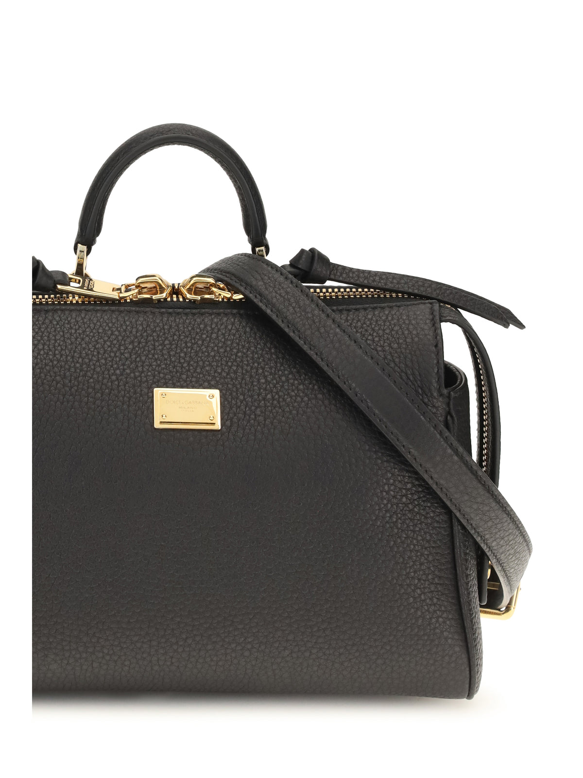 Dolce & Gabbana Women Vittoria Calfskin Top Handle Bag