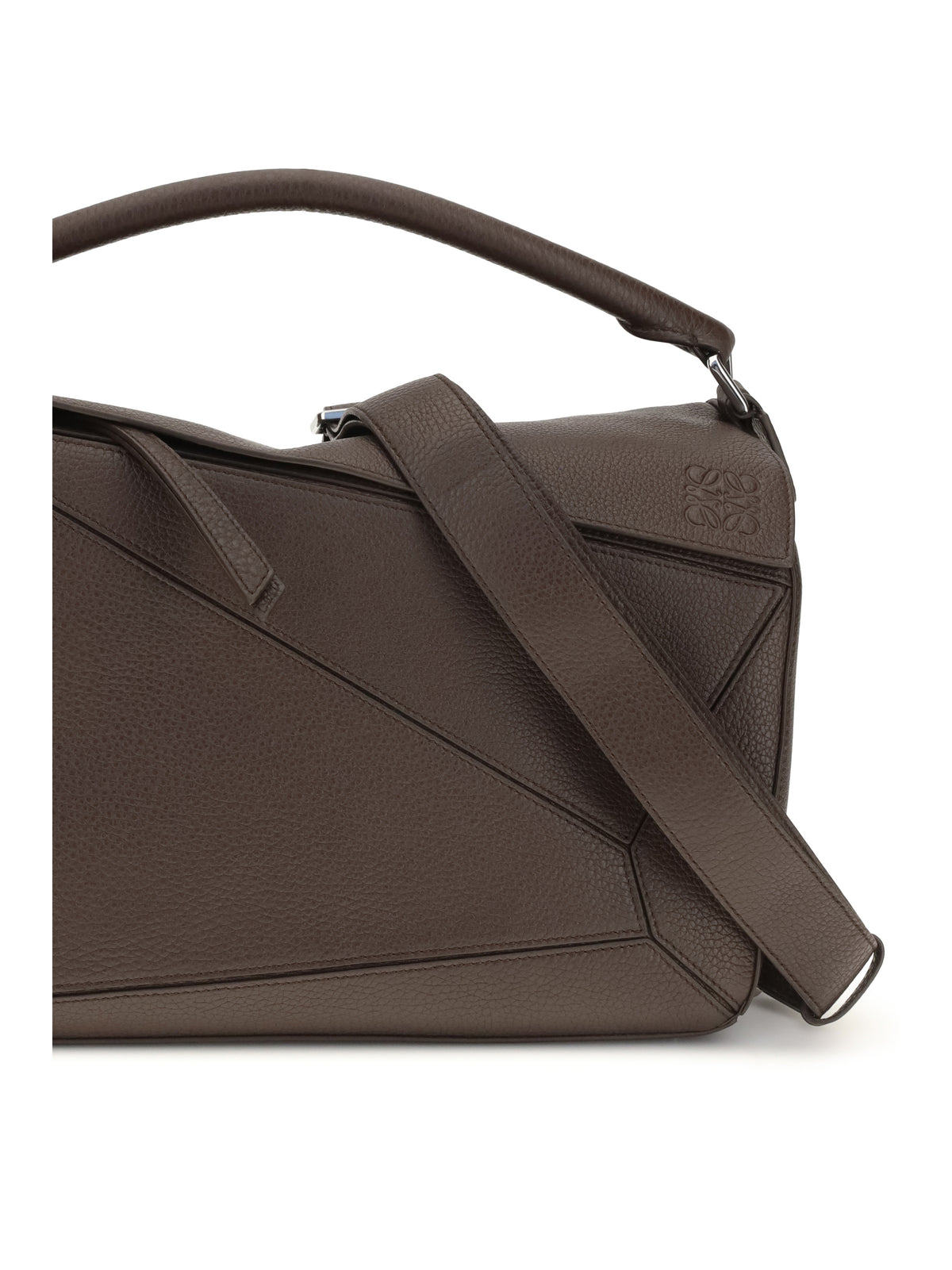 Loewe Men Large Puzzle Handbag In Garnet Calfskin LOEWE