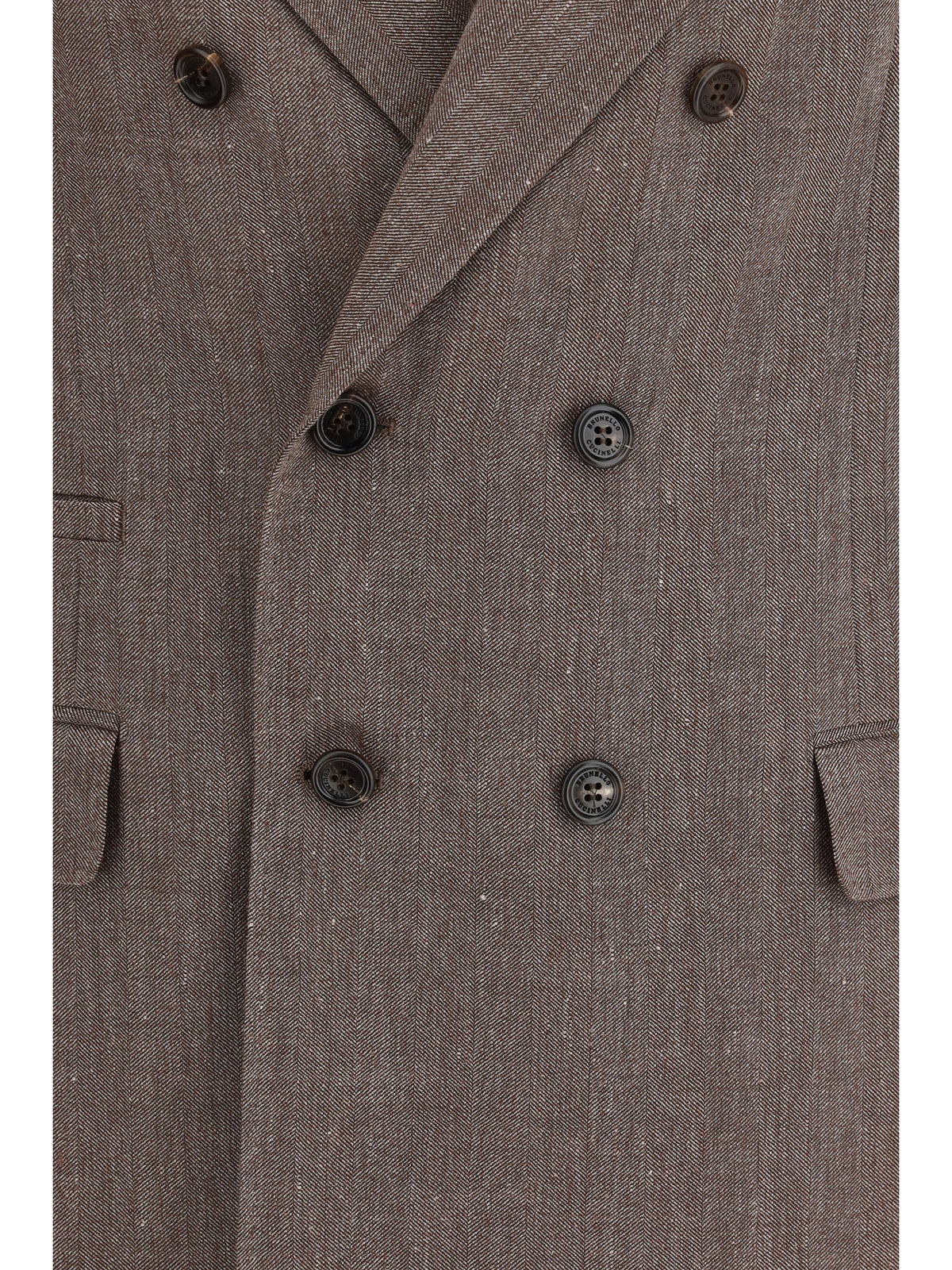 Brunello Cucinelli Men Double-Breasted Tailored Jacket BRUNELLO CUCINELLI