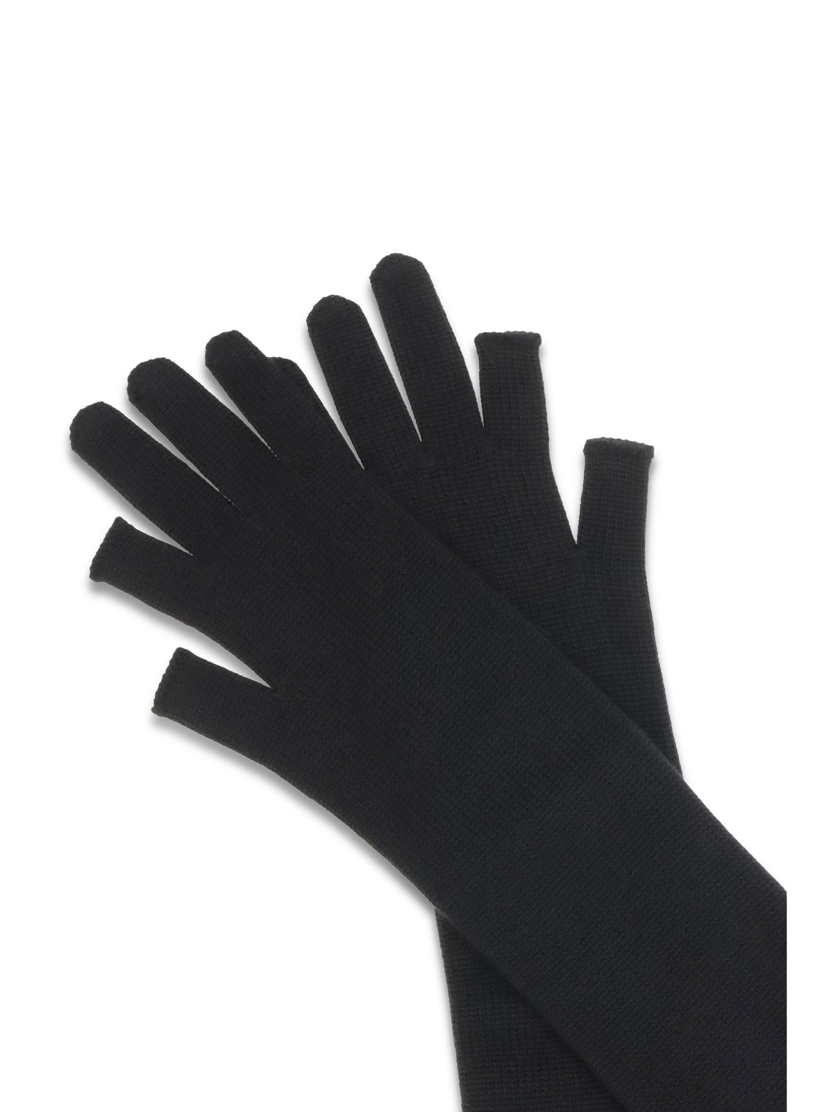 Rick Owens Women Long Fingerless Wool Gloves RICK OWENS