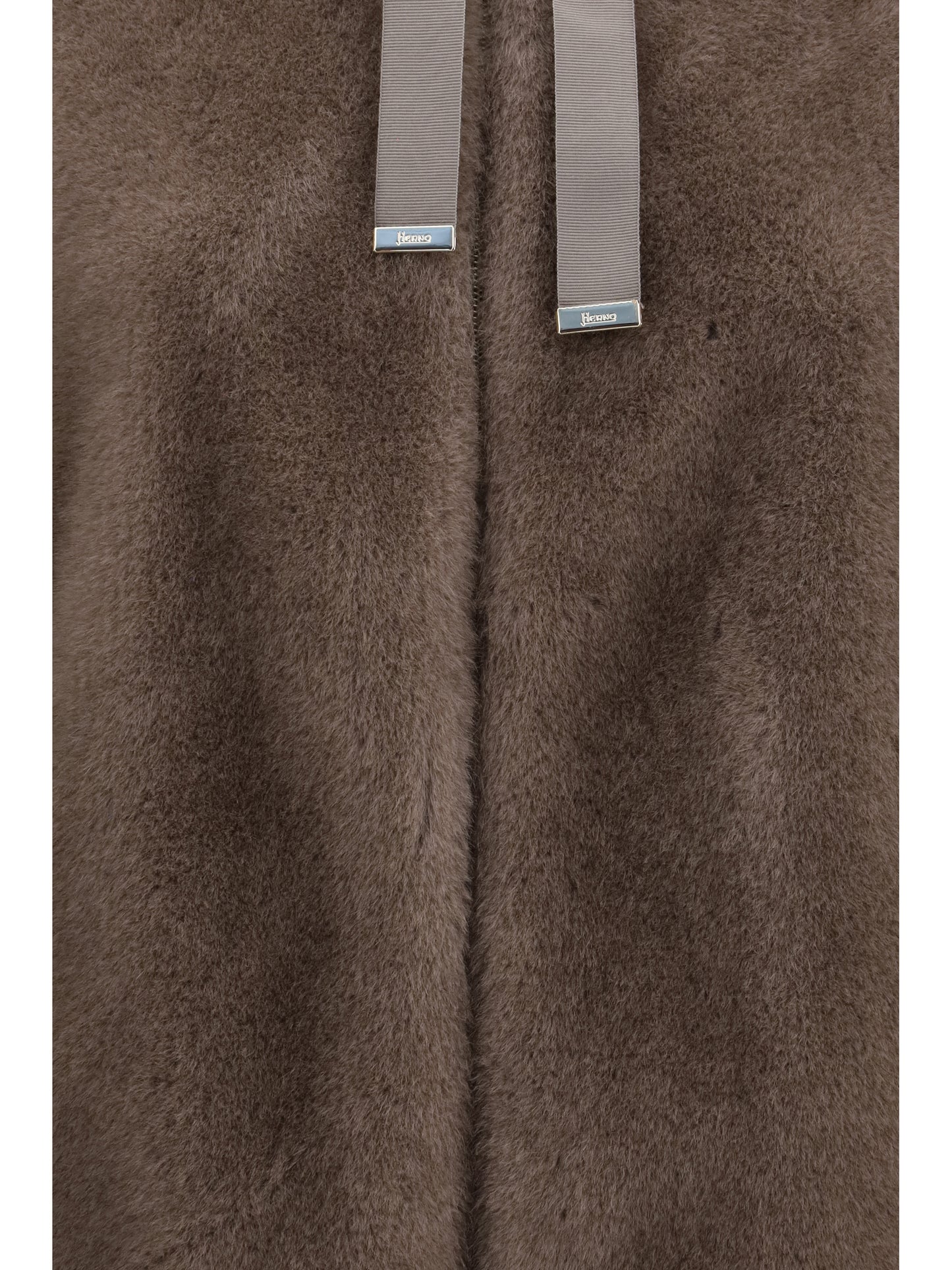 Herno Women Hooded Jacket In Eco-Fur HERNO