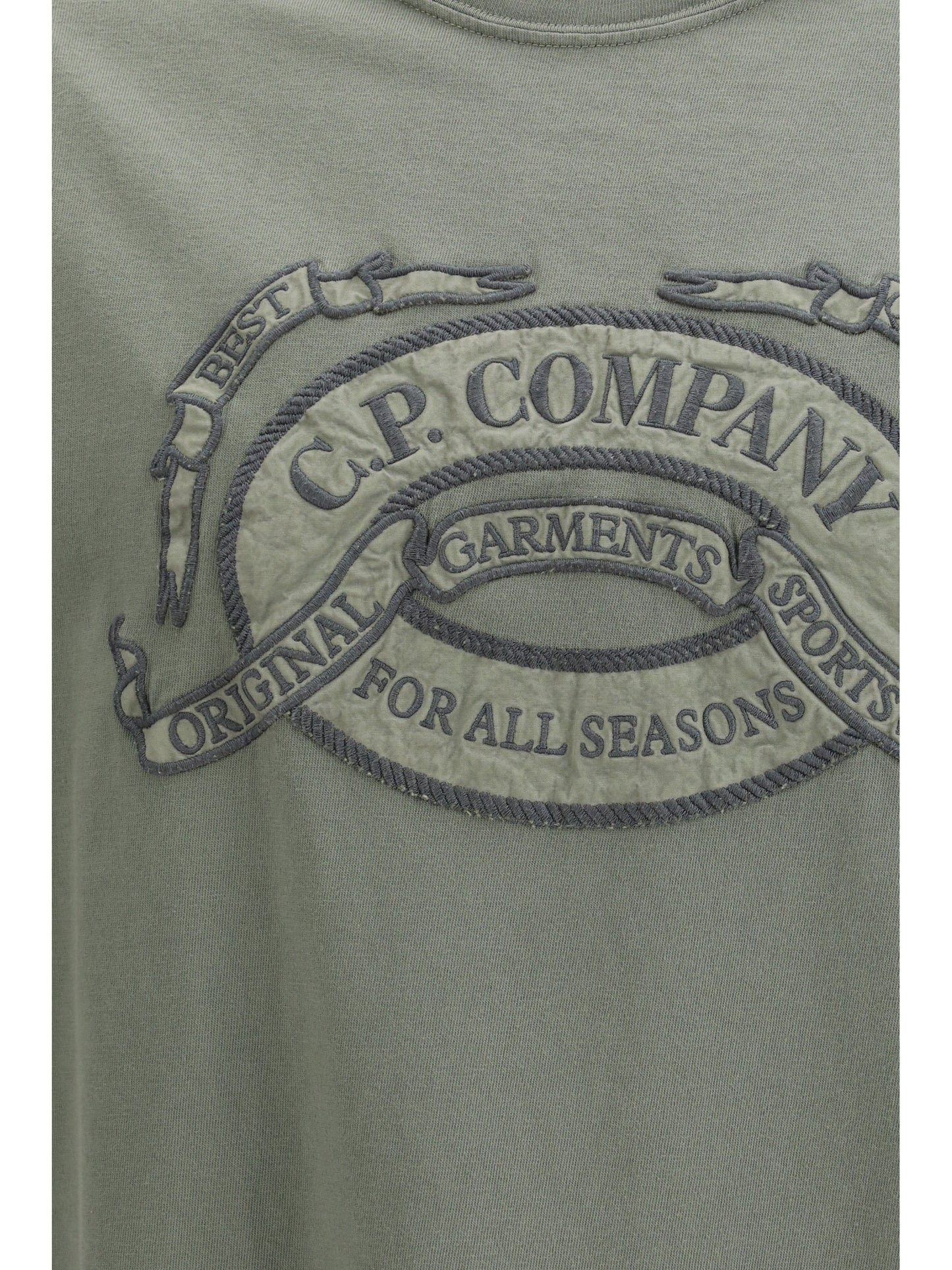 C.P. Company Men 20/1 Jersey Short Sleeve Boxy Logo T-Shirt C.P. COMPANY