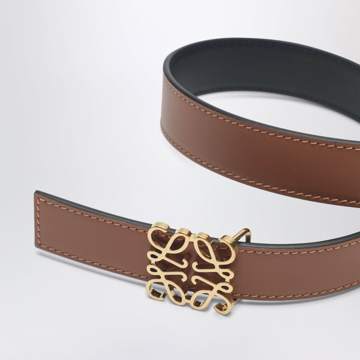 Loewe Reversible Brown/Black Anagram Belt Women LOEWE
