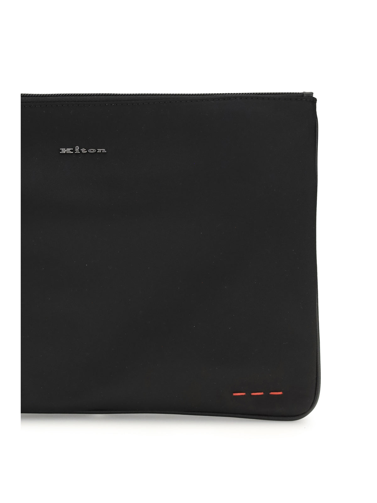 Kiton Men Leather Pouch KITON