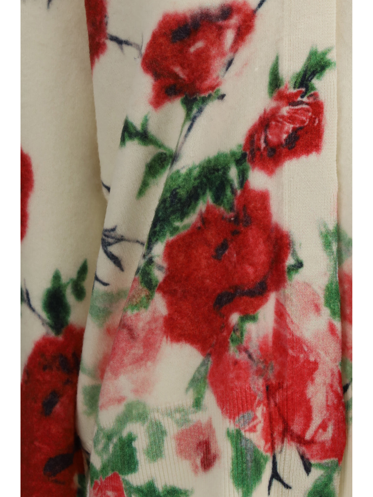 Blumarine Women Wool And Cashmere Sweater With Applied Roses BLUMARINE