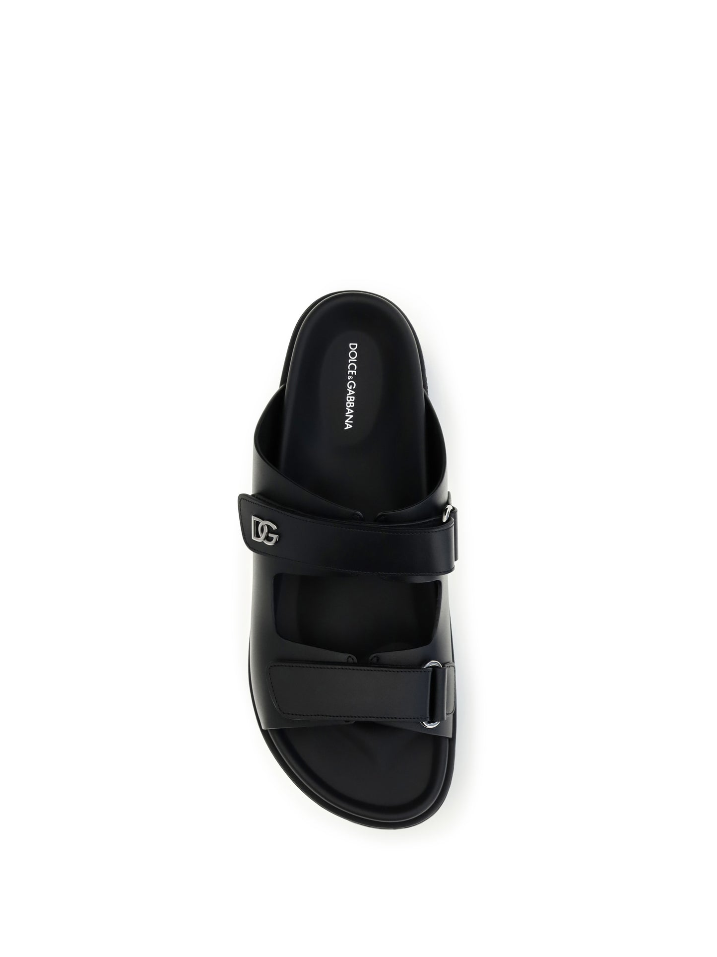 Dolce & Gabbana Men Calfskin Leather Sandals DOLCE & GABBANA
