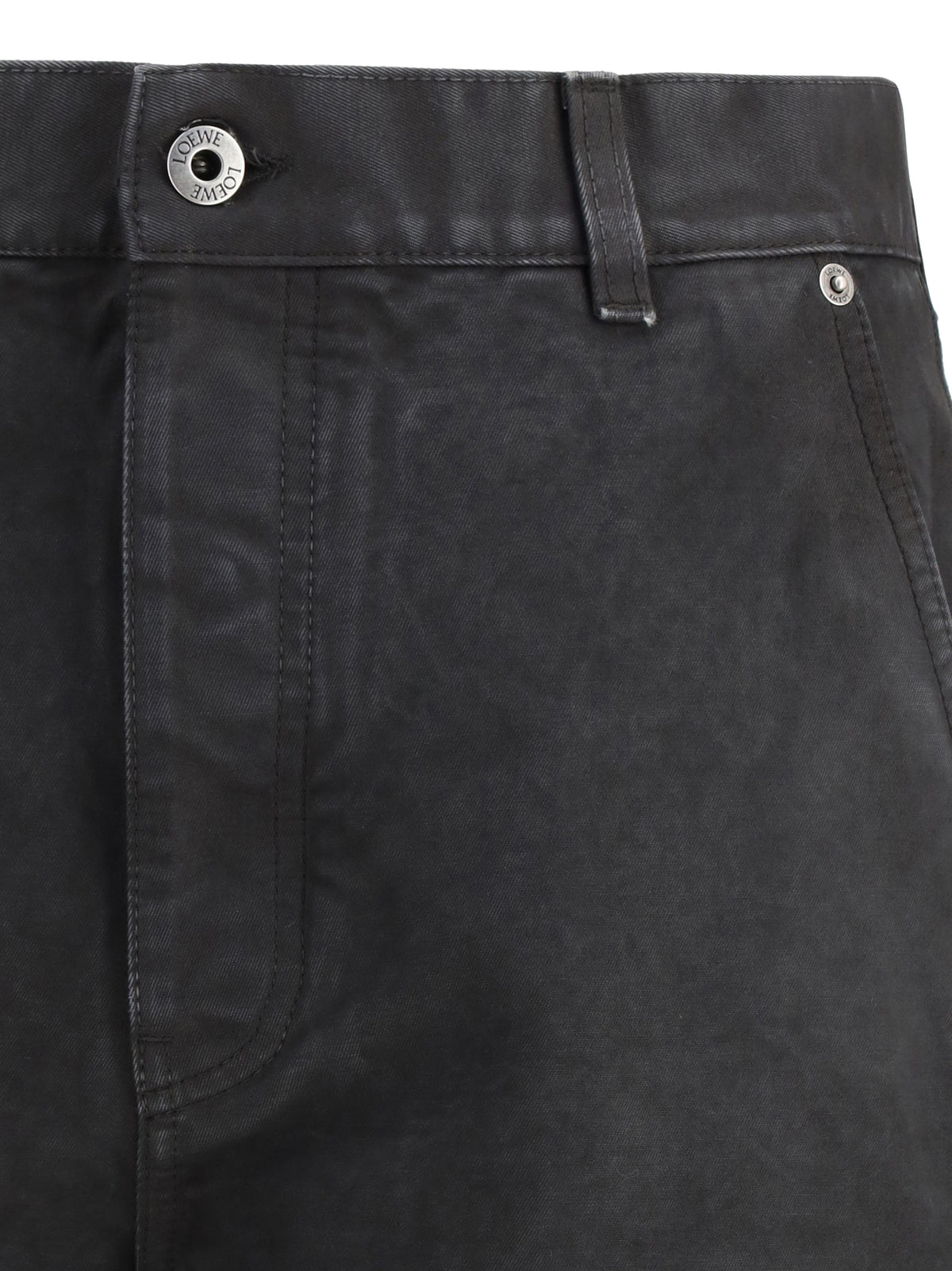 Loewe Men Baggy Jeans With A Decorative Single Belt Detail LOEWE