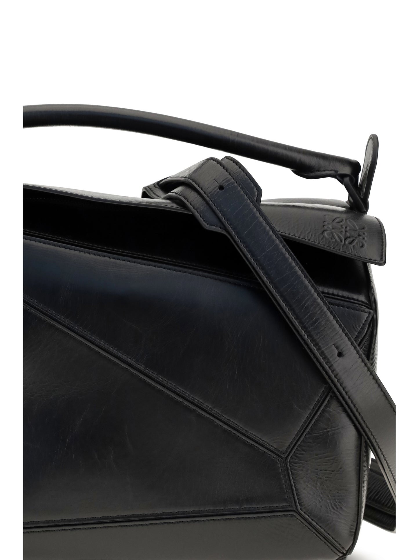 Loewe Men Large Paper-Effect Calfskin Puzzle Handbag LOEWE